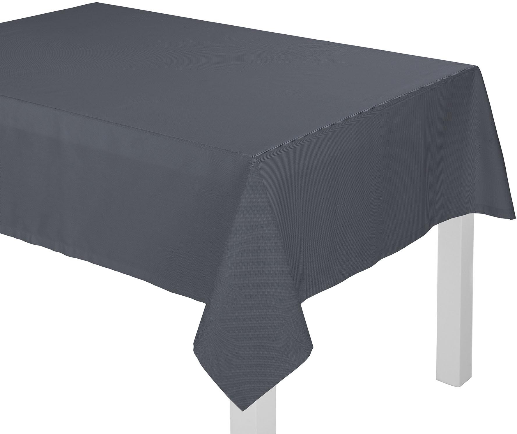 Tischdecke ADAM, B:130cm L:220cm, blau, Bio-Baumwolle, Tischdecken, "Uni Collection Light", aus 100% Bio-Baumwolle