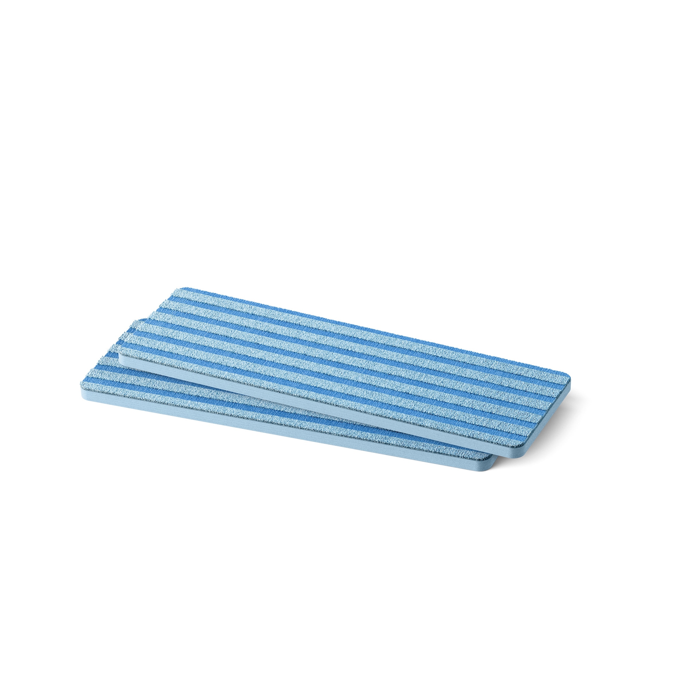 PHILIPS Mikrofaserpad "OneUp Ersatzpad XV1883/20", B:12cm H:2mm L:35cm, blau, Putztücher, Speziell für Fliesen, Stein- und Betonböden entwickelt