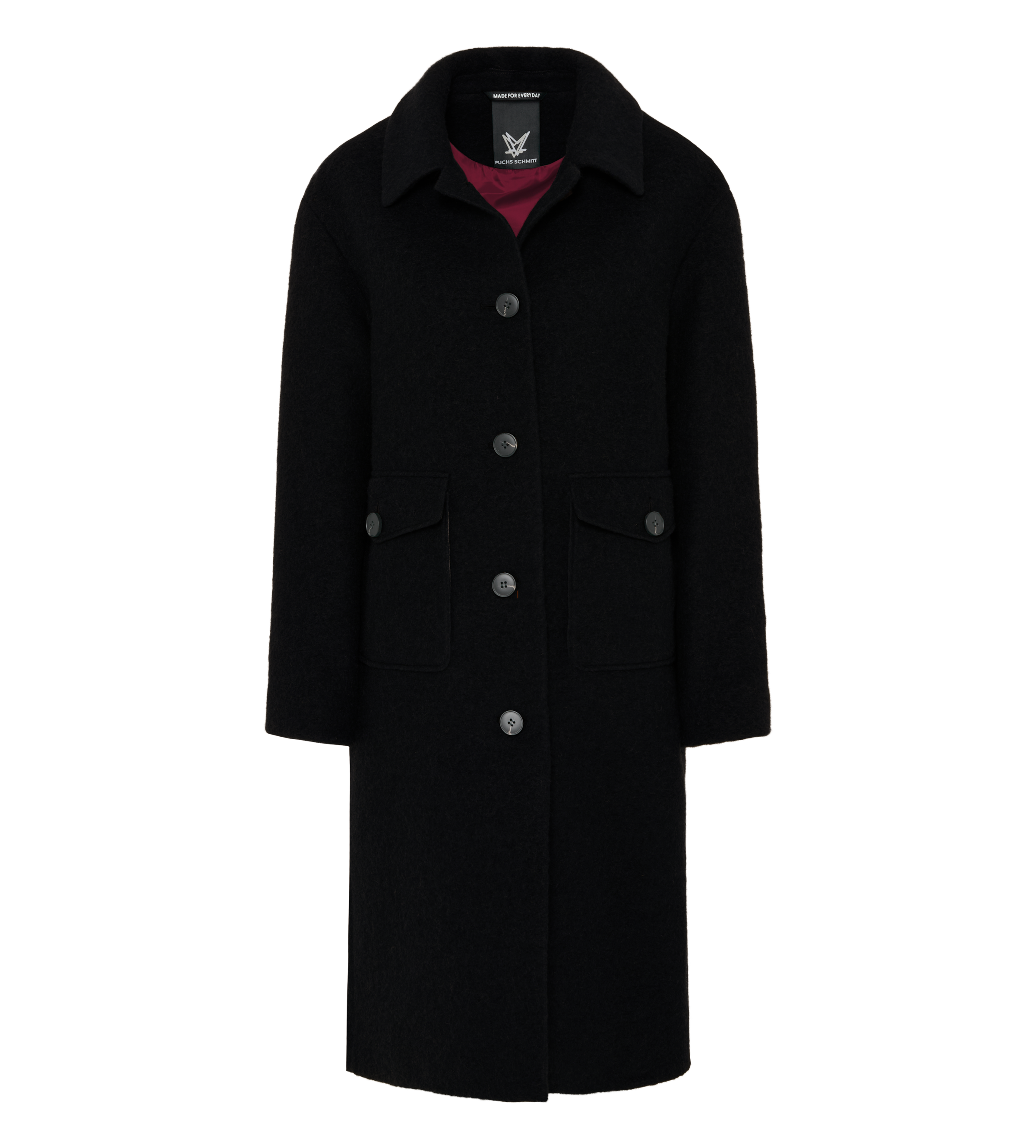 Fuchs Schmitt Wollmantel »Wollmantel« aufgesetzte Taschen, Regular Fit