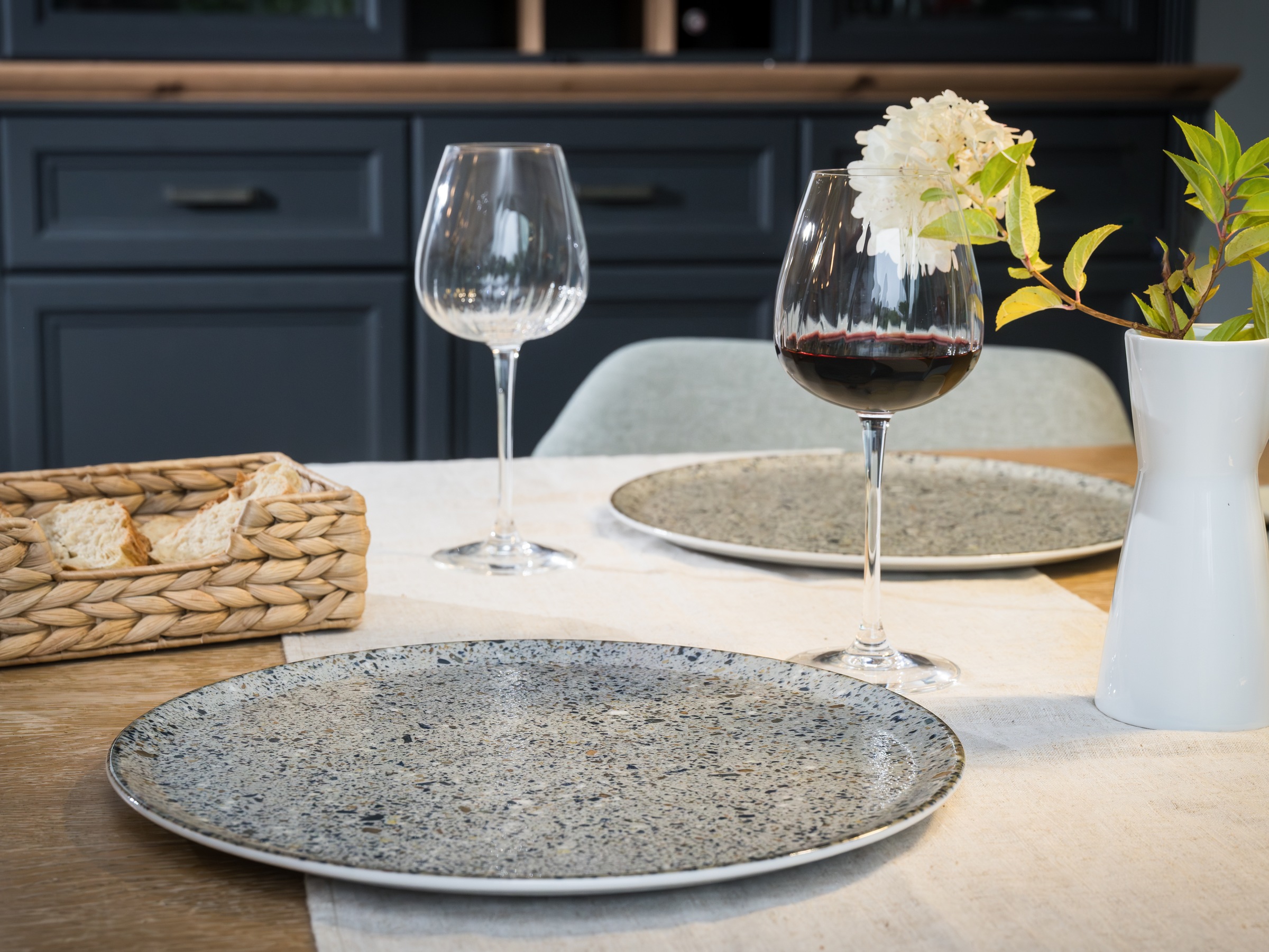 CreaTable Pizzateller »Stone Collection Genua, Teller-Set, 4-tlg.« Italienische Eleganz, Vielseitig einsetzbar