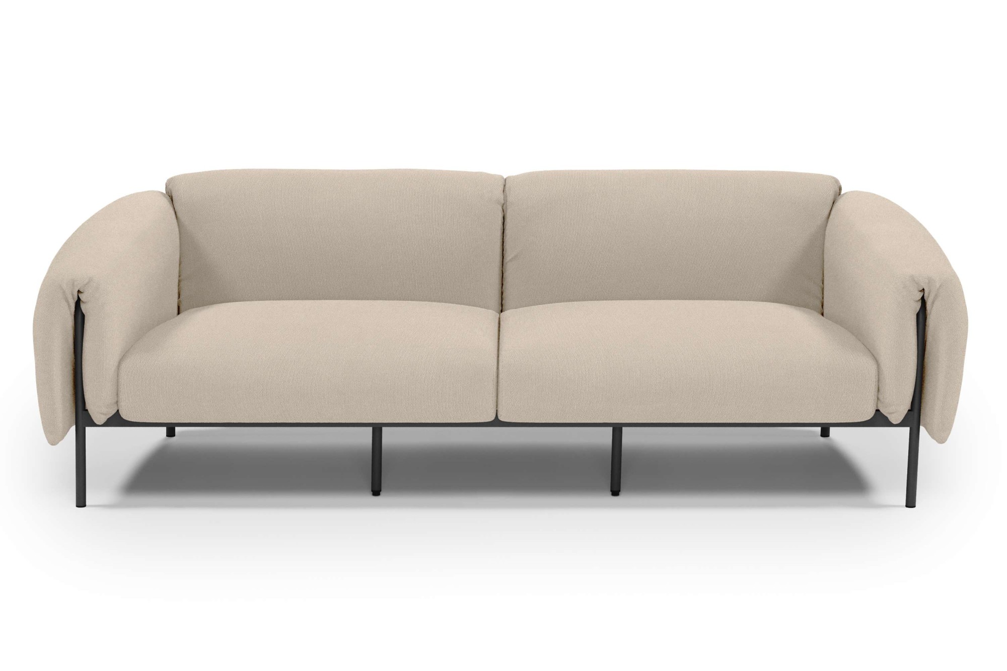 Home affaire 3-Sitzer "Lumi" Outdoor Gartensofa, wetterfeste Materialien, B günstig online kaufen