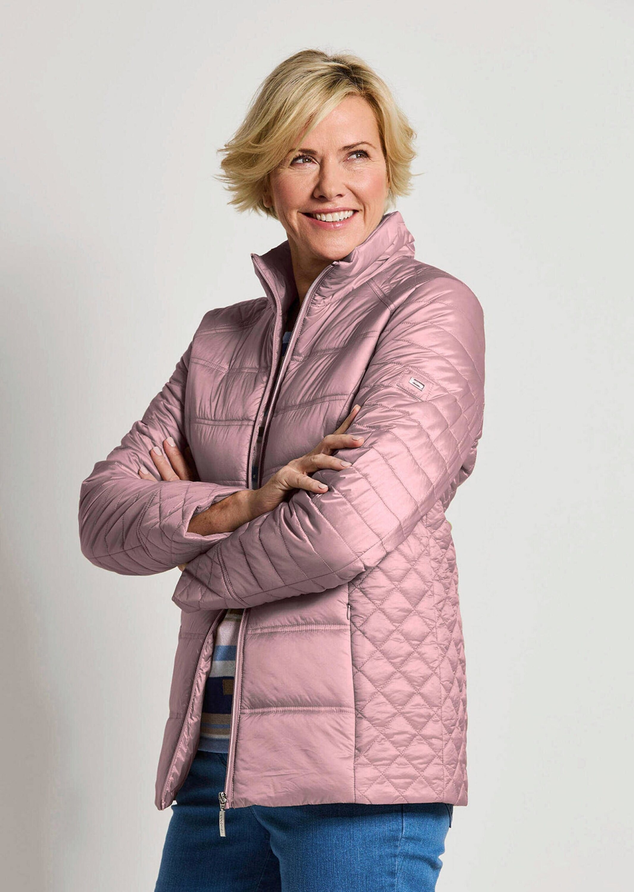 Goldner Quilted Jacket Women Pink Size 42 3