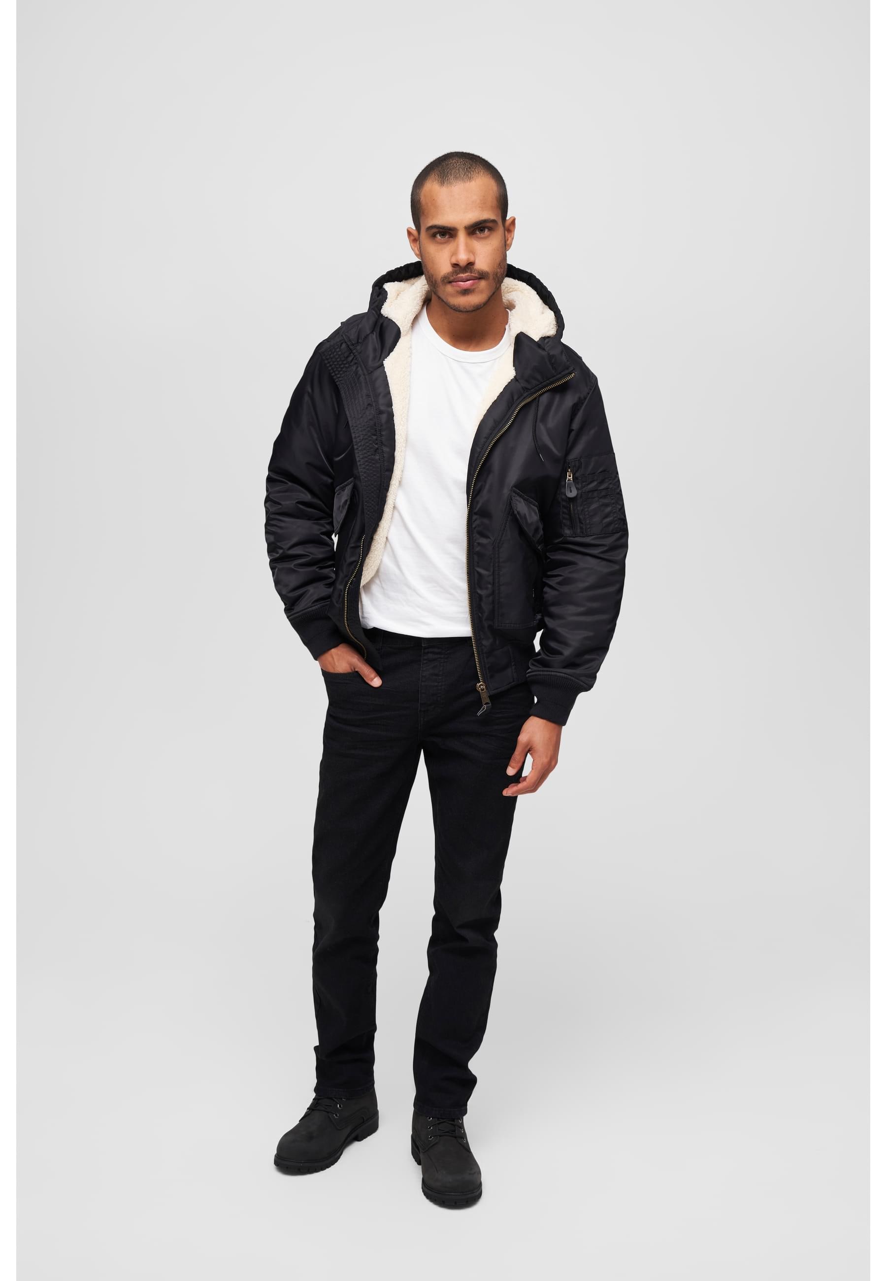 Brandit Bomberjacke »Brandit Herren CWU Jacket hooded«, (1 St.), mit Kapuze