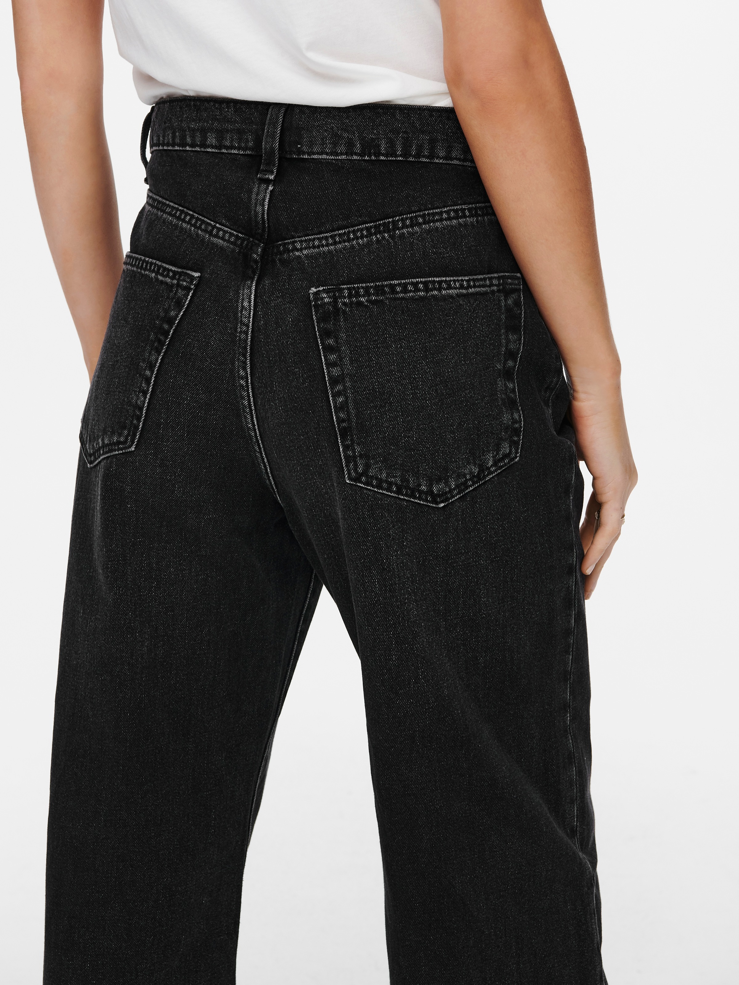 ONLY High-waist-Jeans "ONLHOPE HW WIDE DNM REA129 NOOS" Baumwolle günstig online kaufen