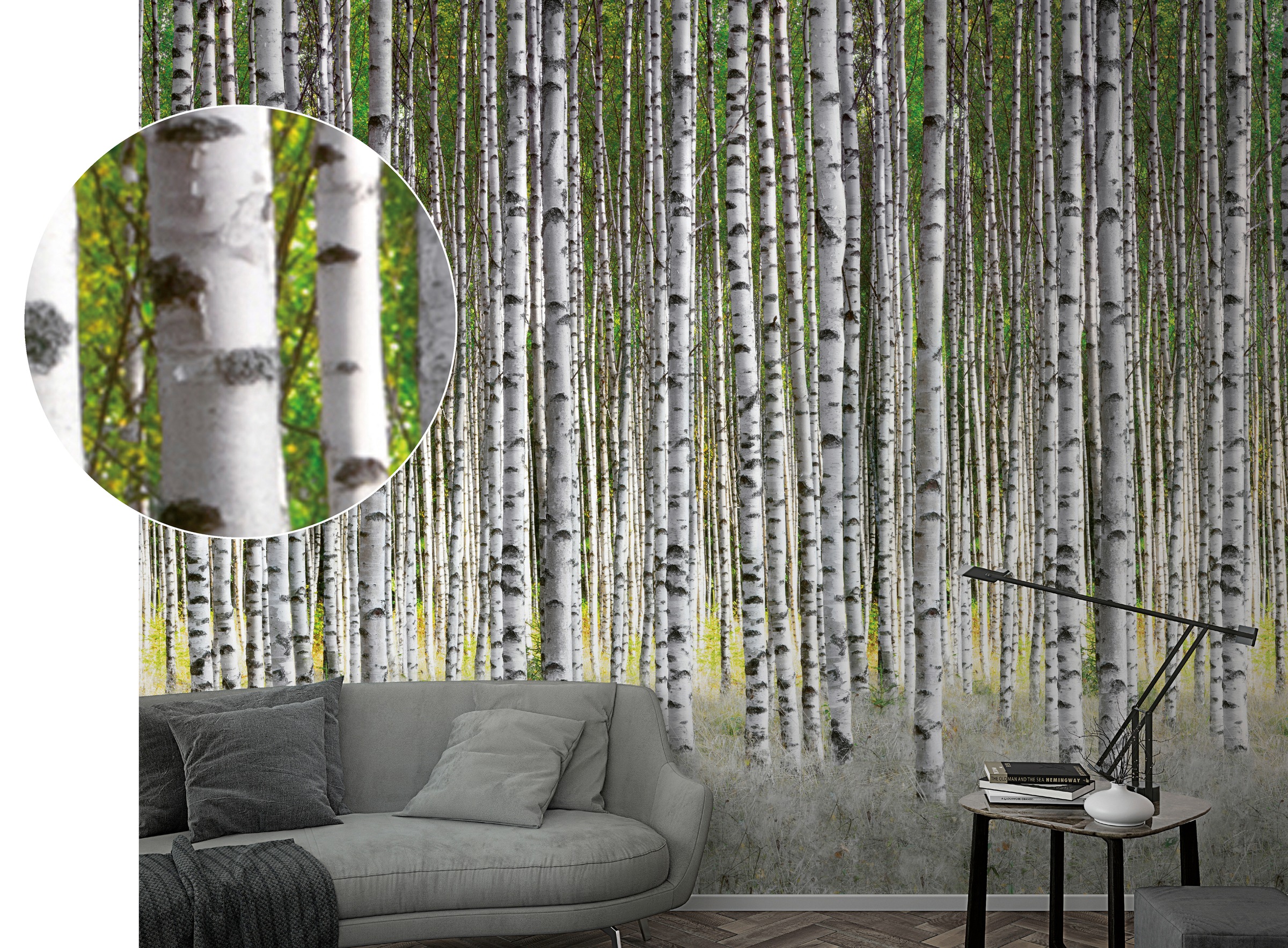 Marburg Fototapete, Wald, moderne Tapete für Wohnzimmer Schlafzimmer Küche