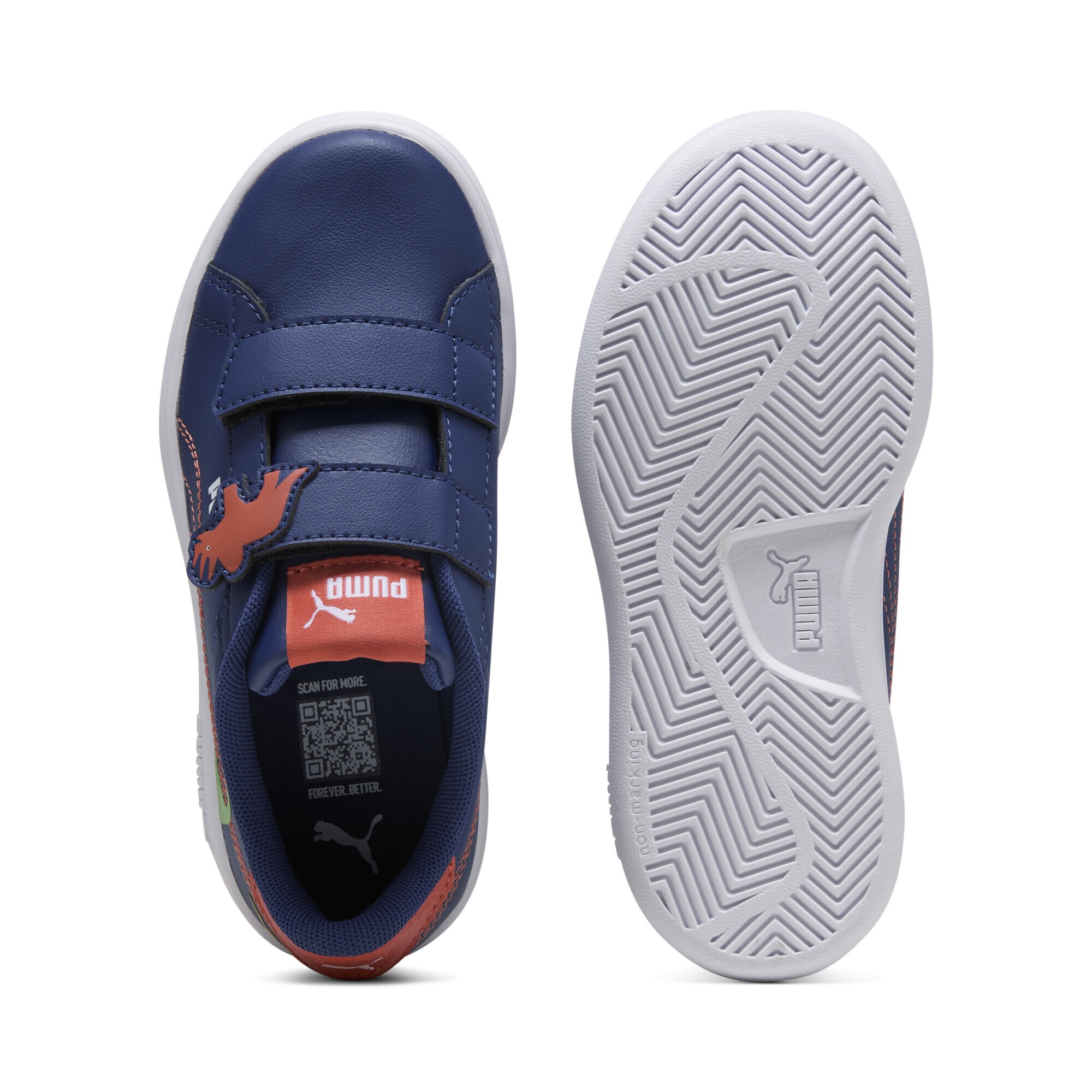 Puma Smash 3.0 Dino Sneakers Women Blue/Green/Orange 35 3