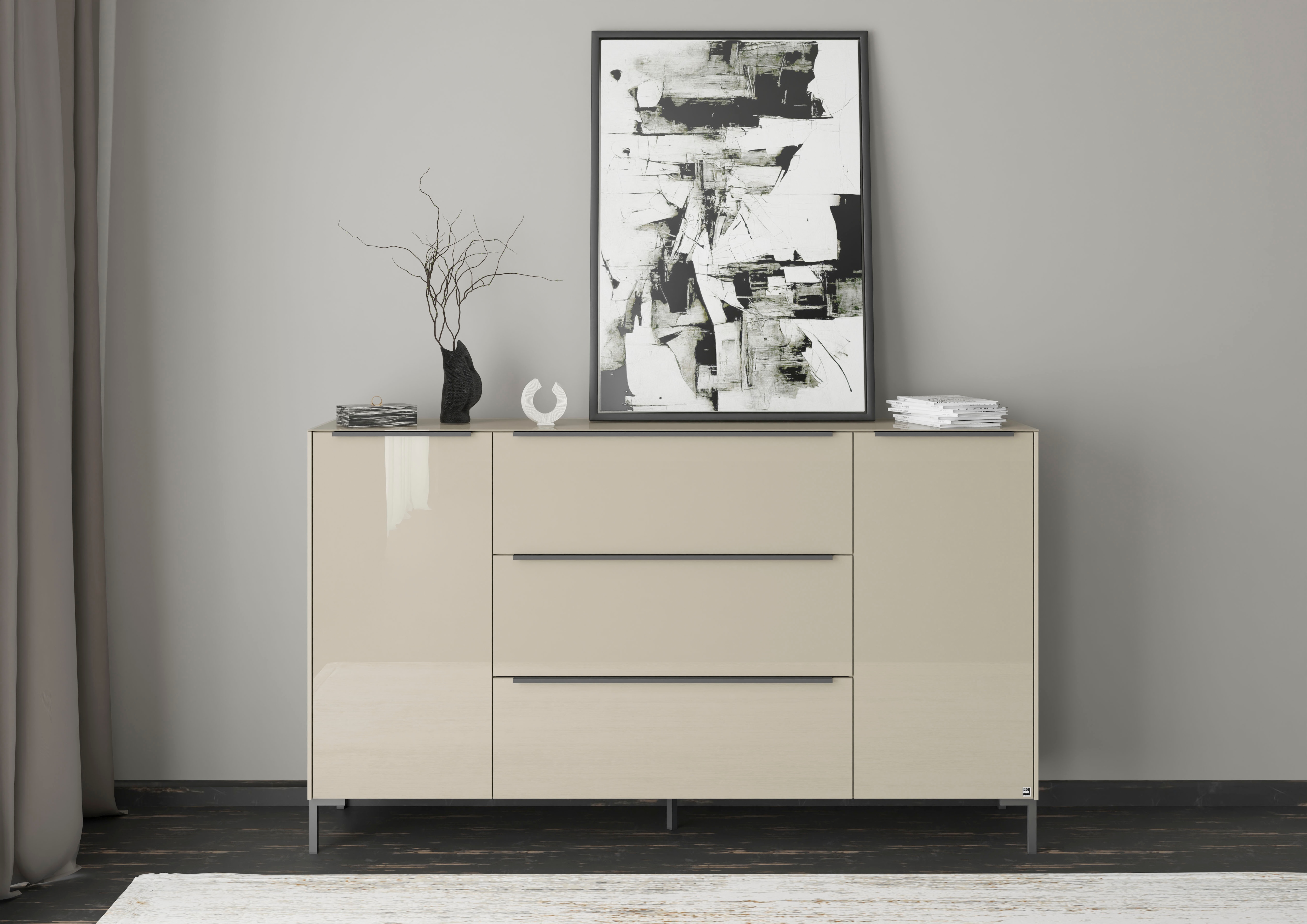 set one by Musterring Sideboard "Reno" 1 Stk. tlg. Mit Winkelfuß in diversen Farben, 108 cm Höhe & Farbauswahl