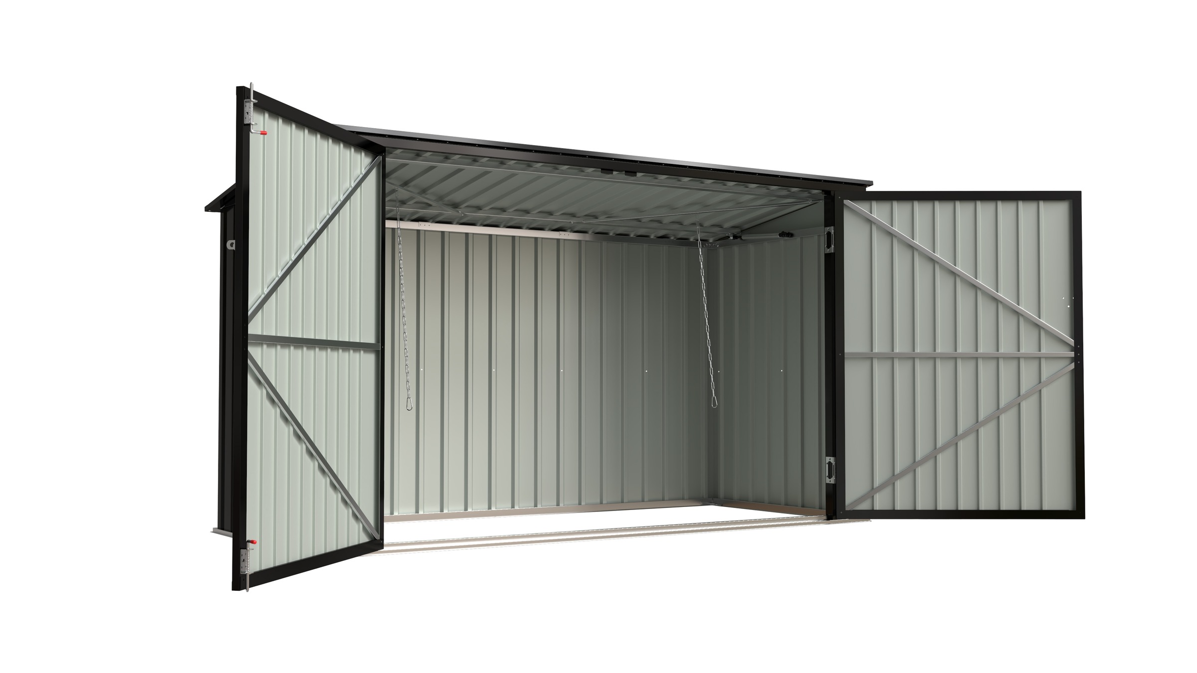 KONIFERA Mülltonnenbox »Fahrradbox aus Metall«