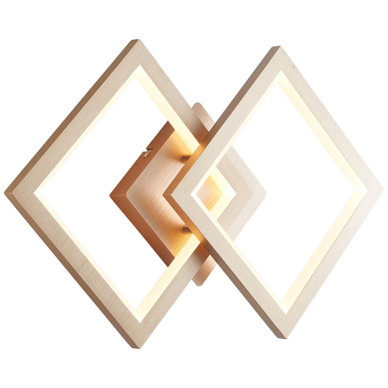 Brilliant LED Deckenleuchte »Gwyn«, 1 flammig, 44,5 cm Höhe, Metall/Kunststoff, aluminium/gold