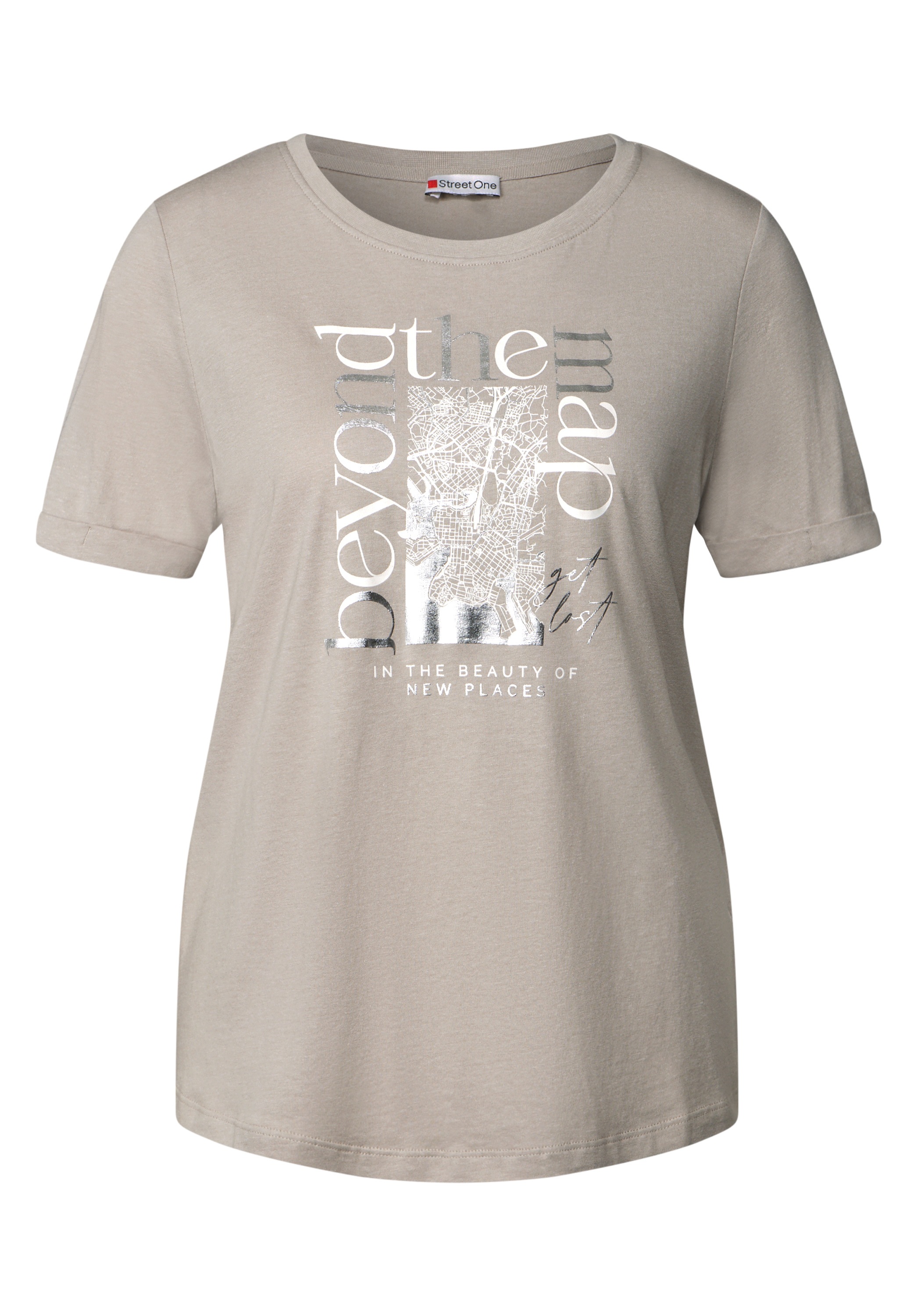 STREET ONE Print-Shirt, im soften Baumwoll-Mix