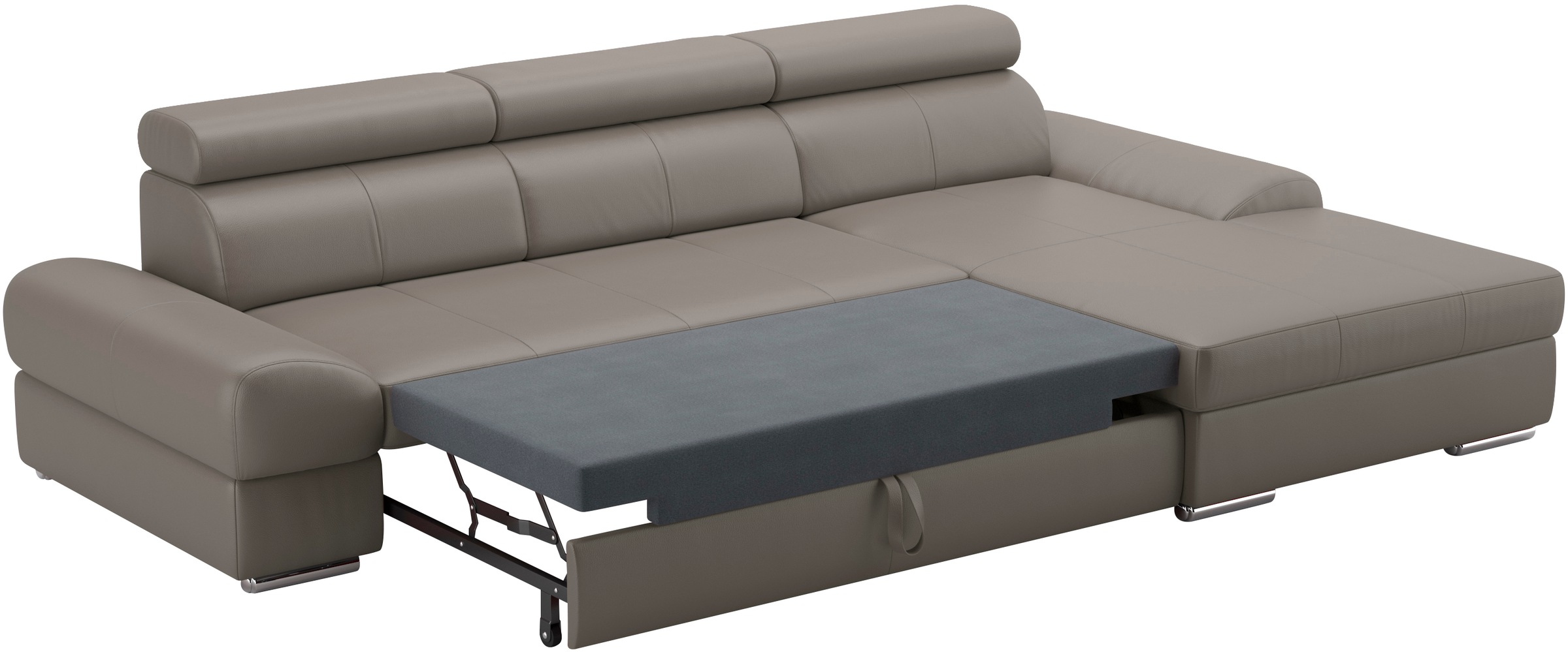 sit&more Ecksofa Broadway, mit verstellbaren Kopfteilen, wahlweise mit Bettfunktion