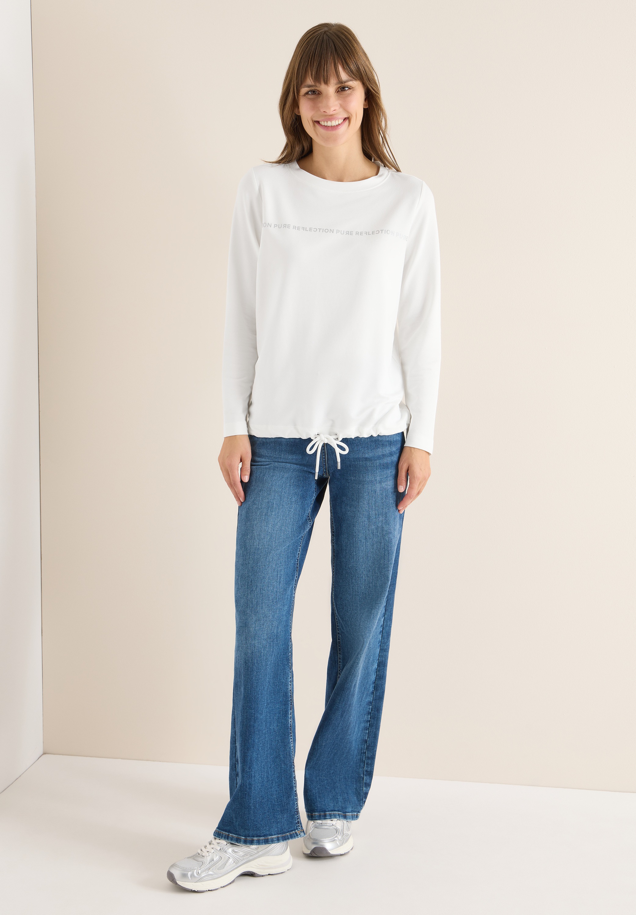 Cecil Langarmshirt im soften Baumwoll-Mix