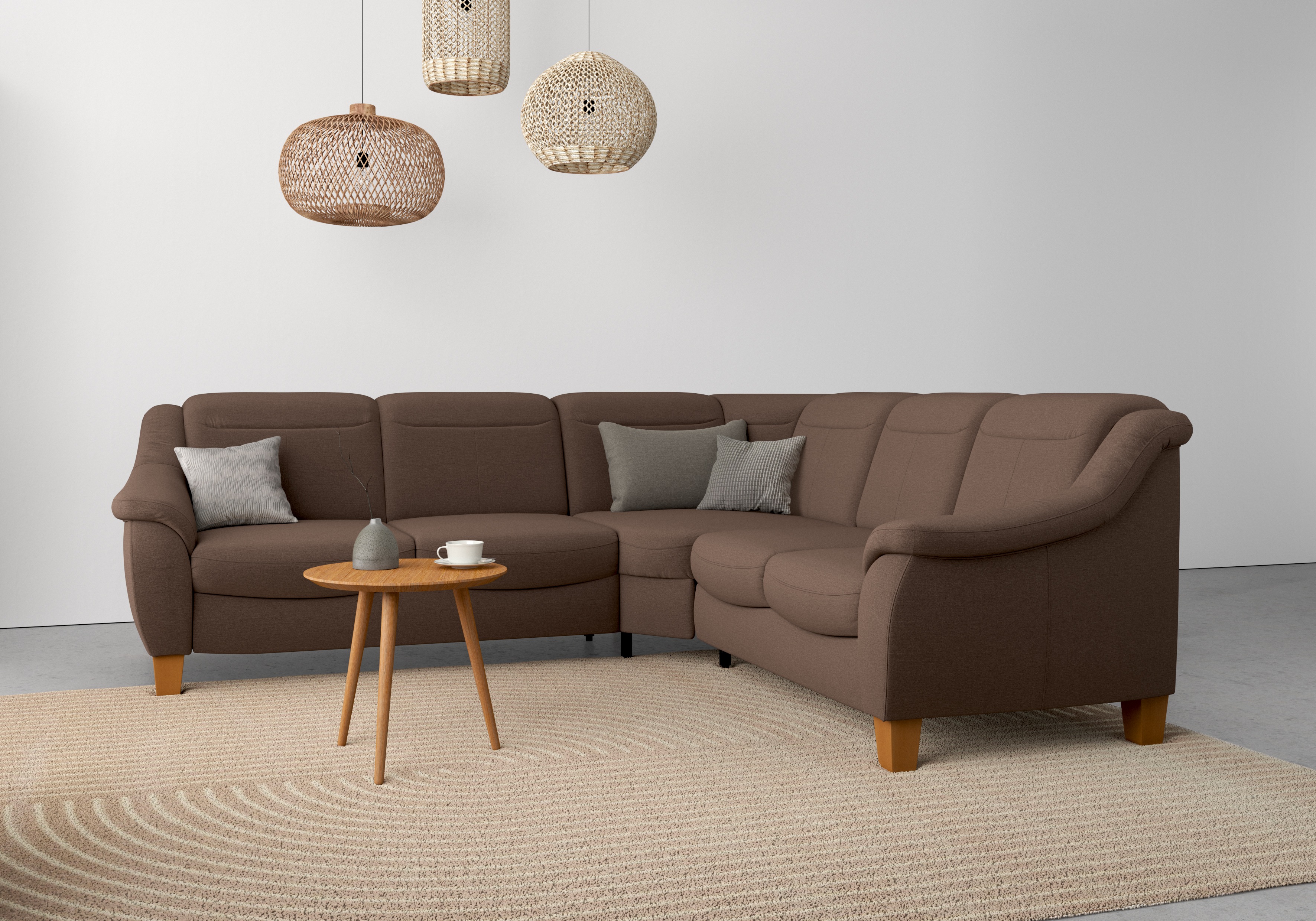 OTTO home Ecksofa "Caldera L-Form" Federkern, optional Kopfteilverstellung, Schlaffunktion & Bettkasten