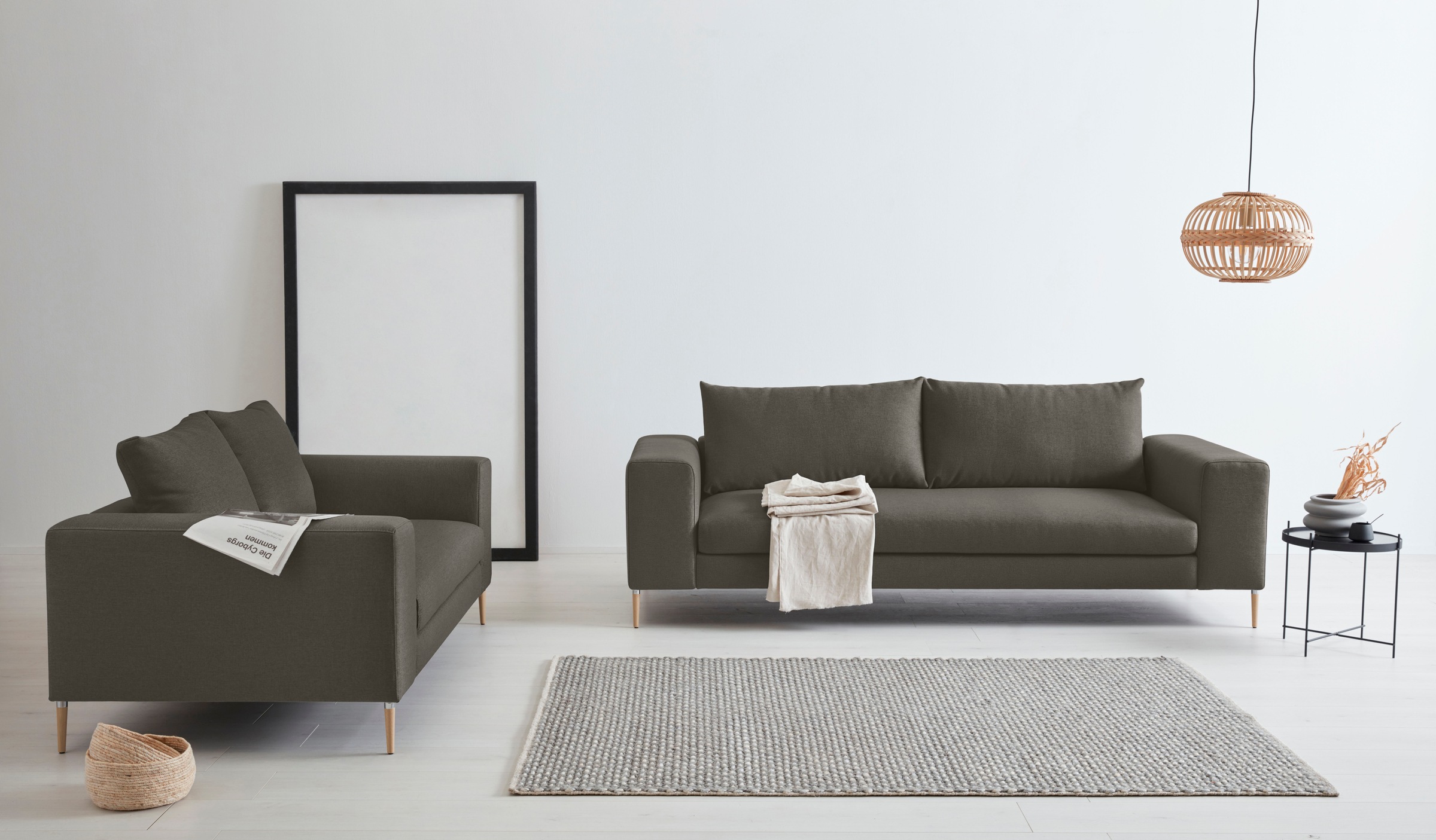 OTTO products 2-Sitzer »Finnja, softer, legerer Sitzkomfort, bequem, zeitloses Design«, mit Recycling-Bezug