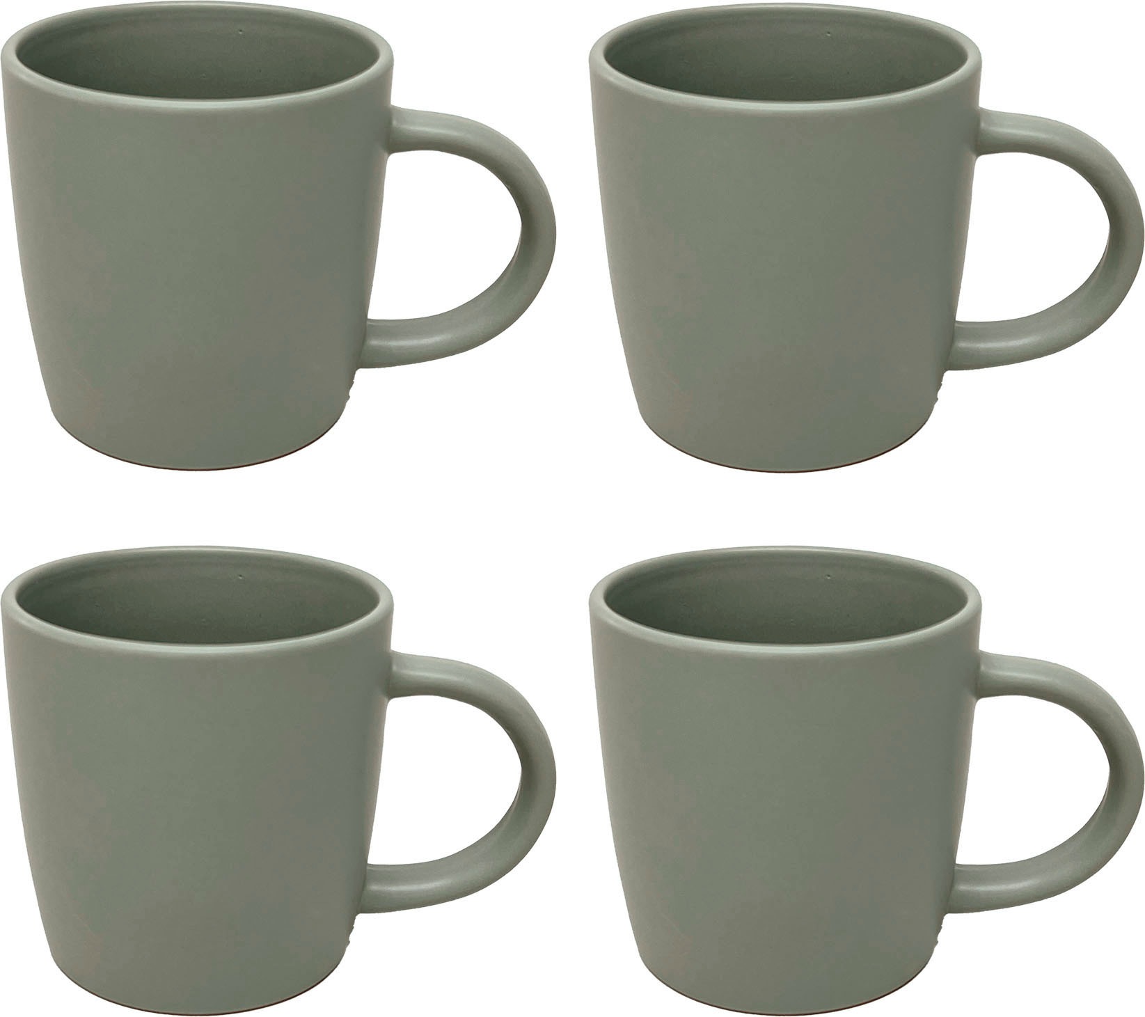 Becher "Belli", 10cm, 4 Stk., grau, LEGER HOME BY LENA GERCKE, Trinkgefäße, Scandi Style, 4-teilig