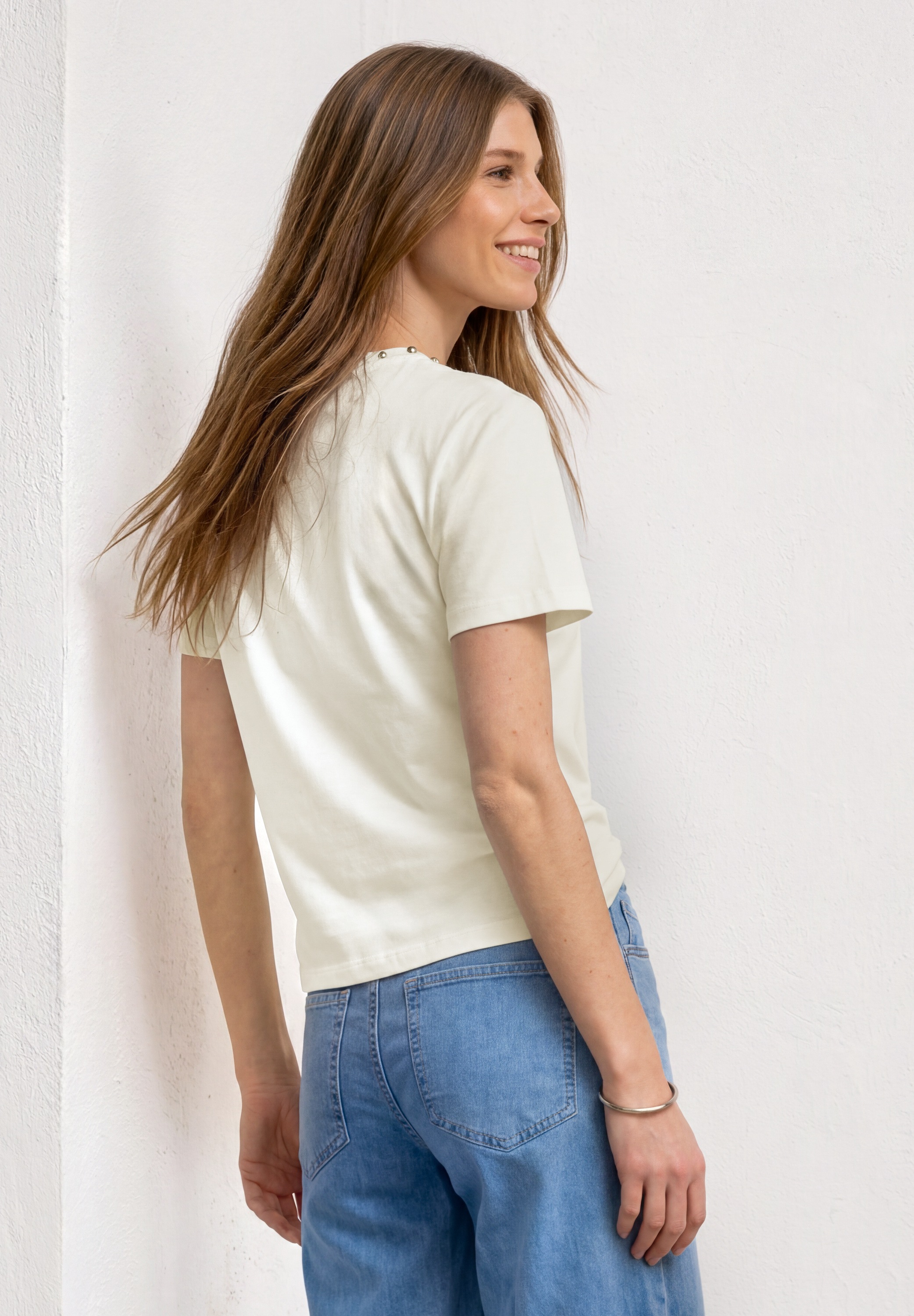 STREET ONE T-Shirt mit Nietendeko