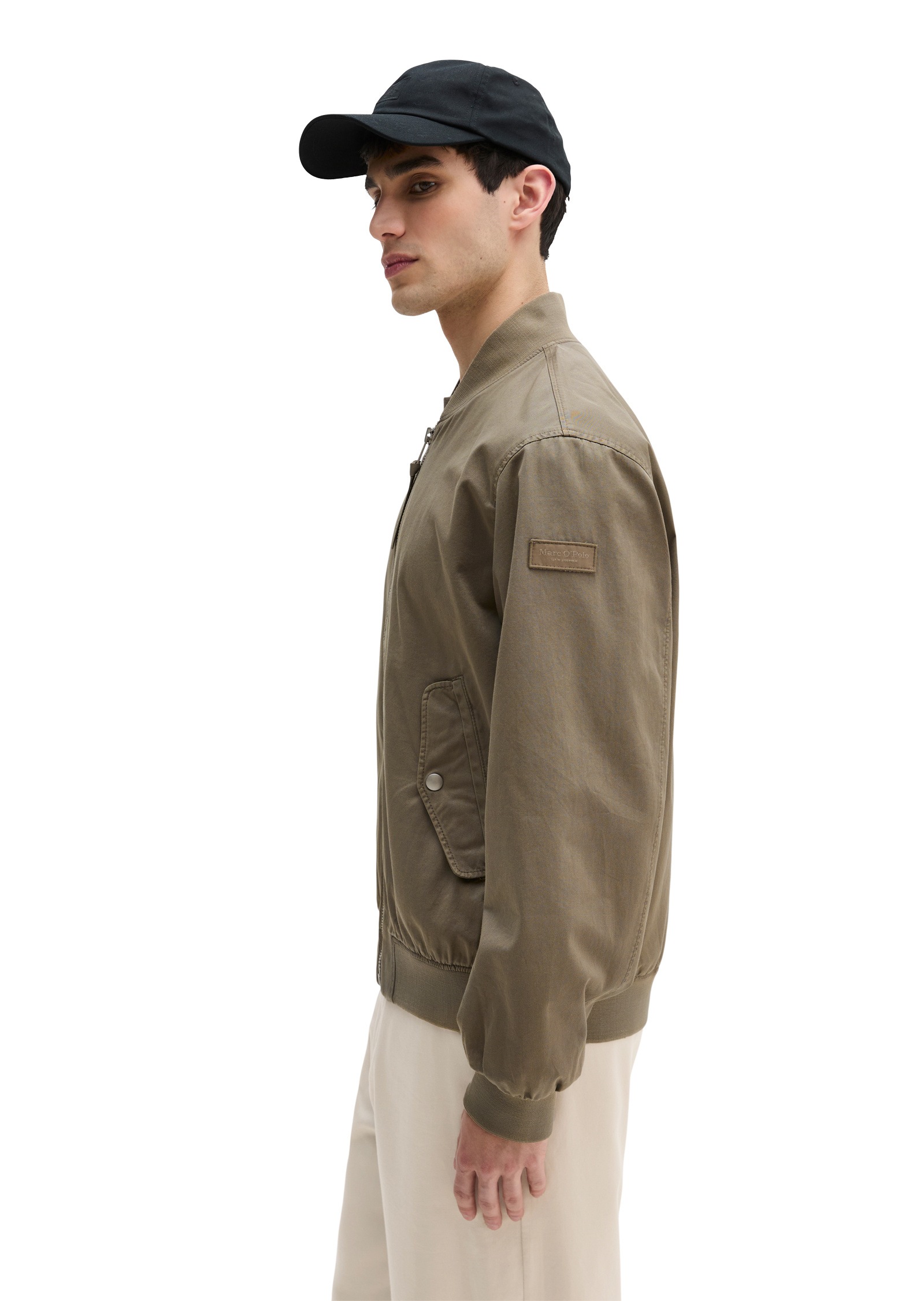 Marc O'Polo Outdoorjacke »aus Bio-Baumwoll-Twill« ohne Kapuze