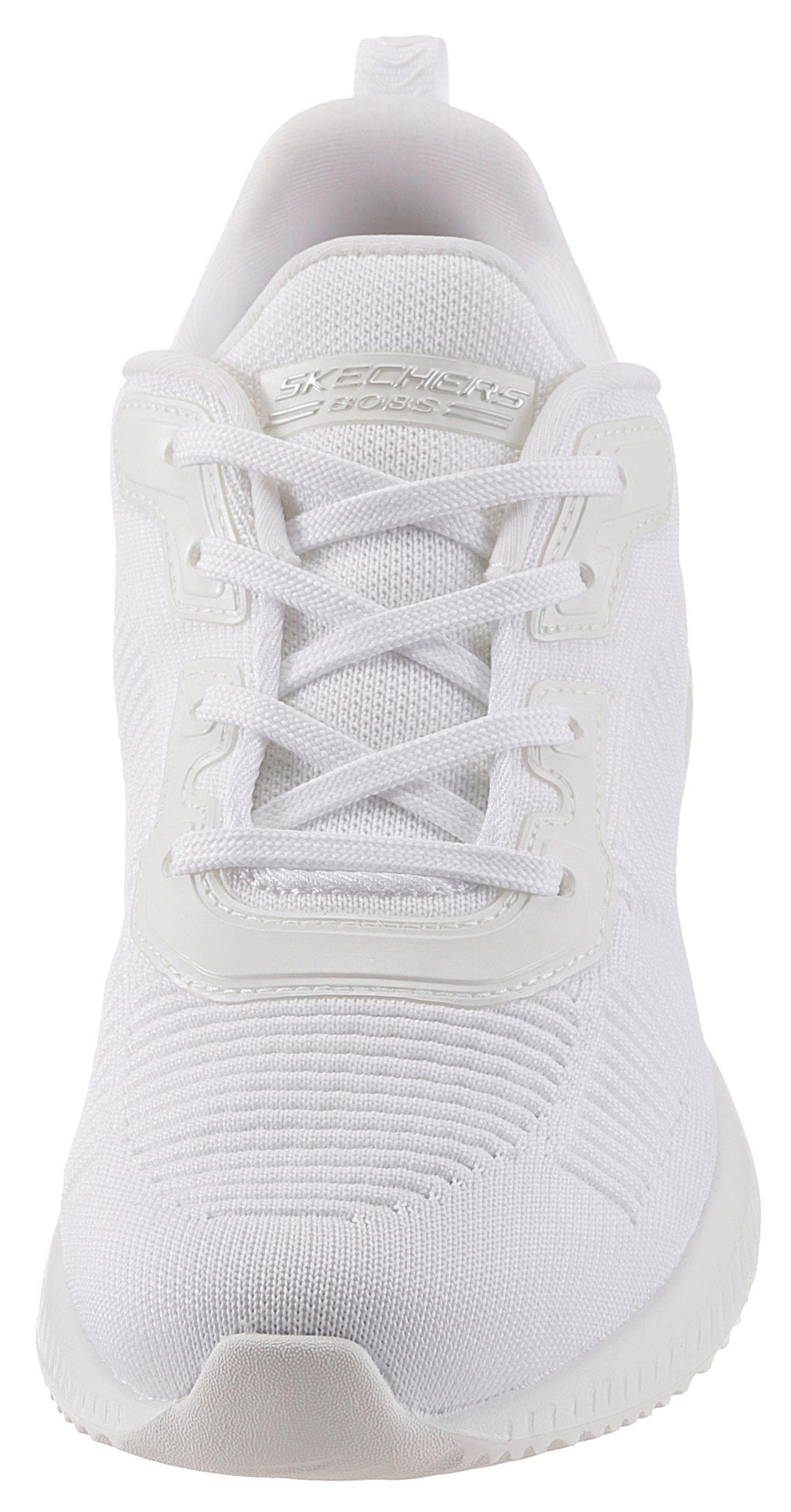 Skechers Sneaker »Bobs Squad - Tough Talk«, Freizeitschuh, Halbschuh, Schnürschuh mit Skech-Knit