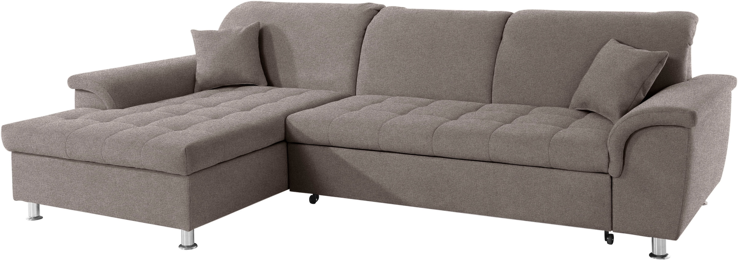 DOMO collection Ecksofa »Franzi L-Form«, wahlweise mit Kopfteilverstellung (dann Tiefe: 170 cm)