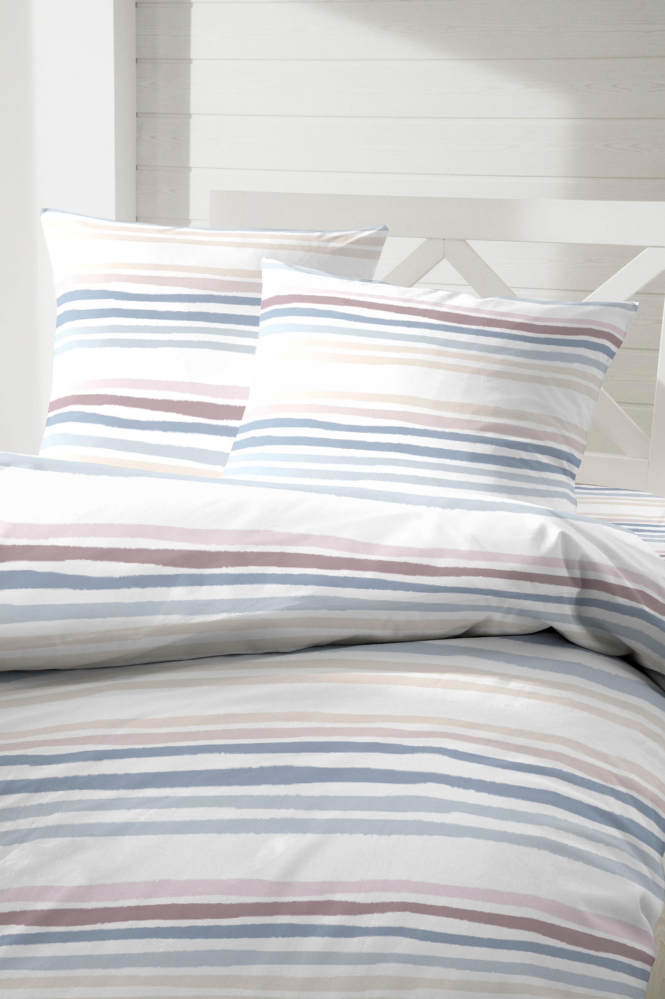 Primera Bettwäsche "Perkal Bettwäsche Bingo" 2 Stk. mit kräftigen Streifen günstig online kaufen