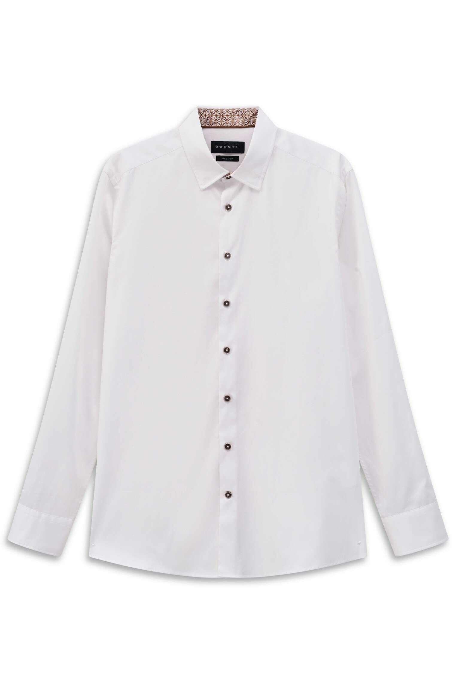 bugatti Businesshemd »Easy-Care Funktion« mit Kontraststoff am Innenkragen und Manschetten