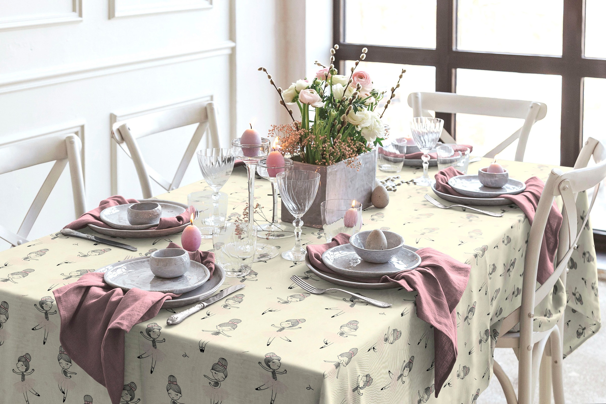 Adam Tischdecke "Ballerina" GOTS organic, für Kinder günstig online kaufen
