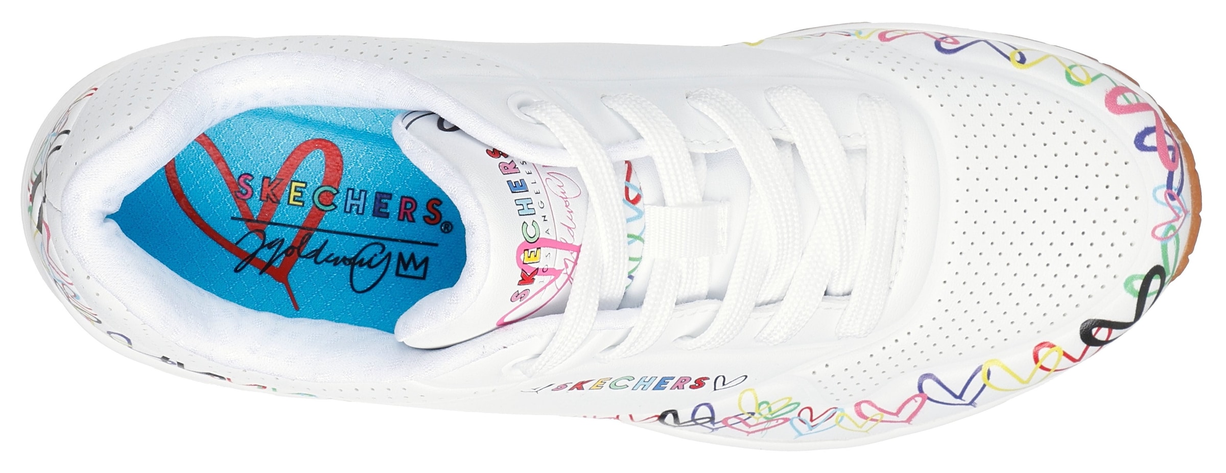 Skechers Sneaker »UNO«, Keilsneaker, Plateausneaker mit bedruckter Sohle