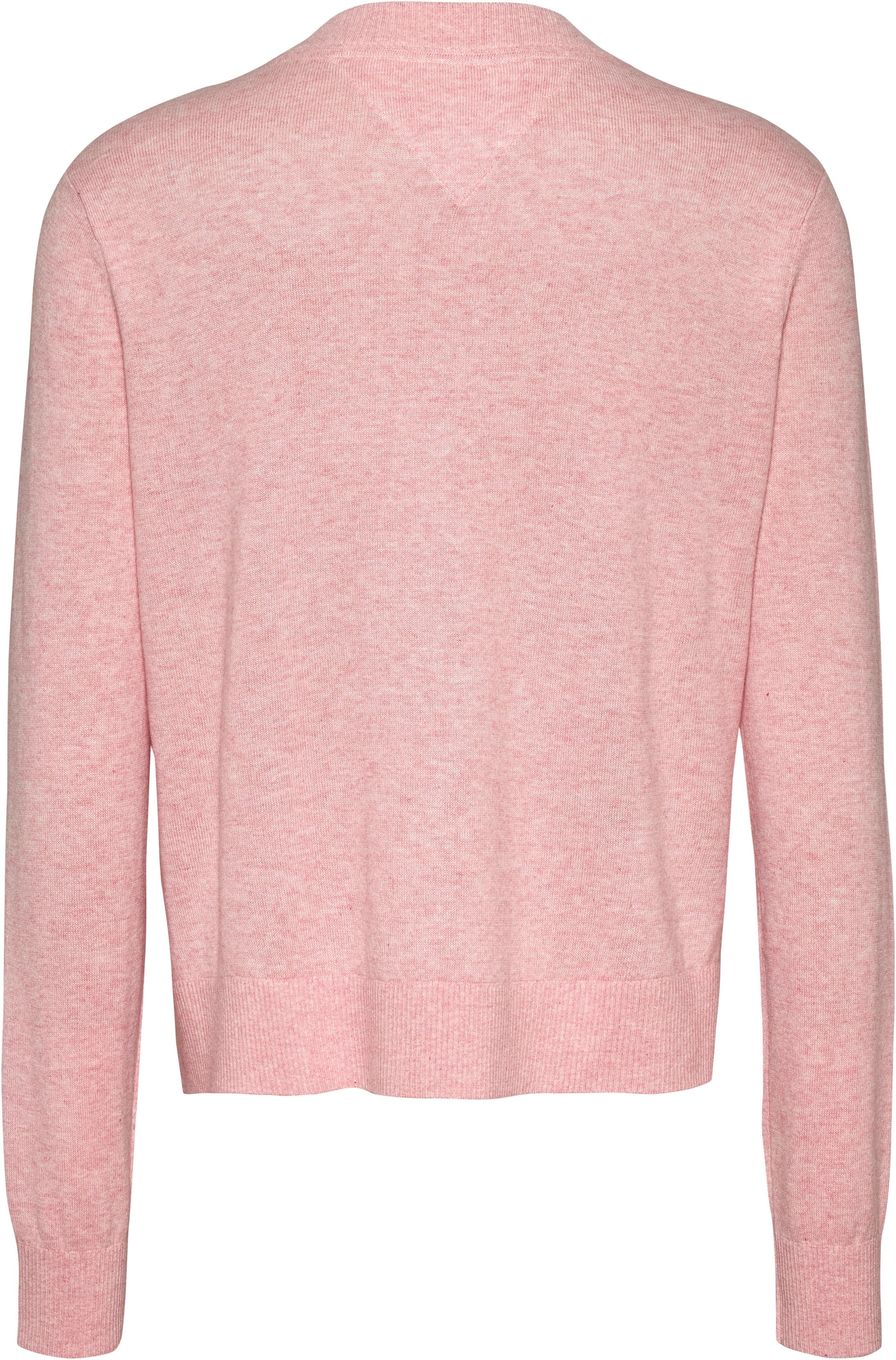 Tommy Jeans Strickpullover »TJW ESSENTIAL VNECK SWEATER EXT«, mit Logostickerei