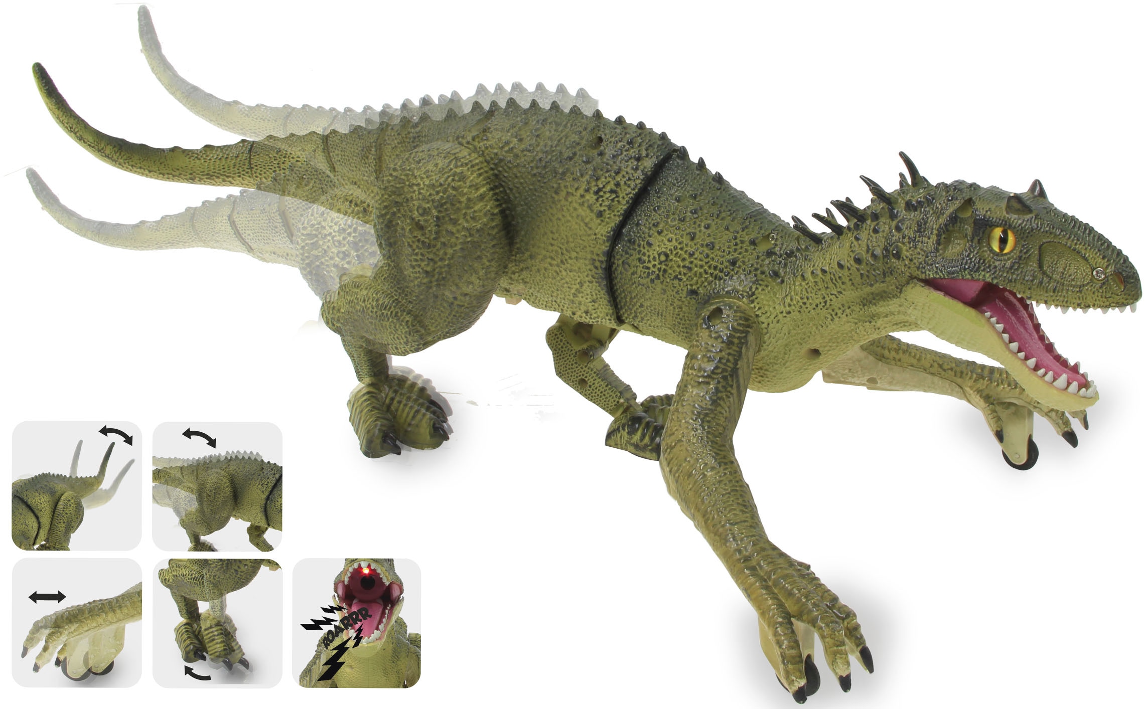 Jamara RC-Tier »Dinosaurier Exoraptor, Li-Ion 3,7V, 2,4GHz, grün«, mit  Licht und Sound | BAUR