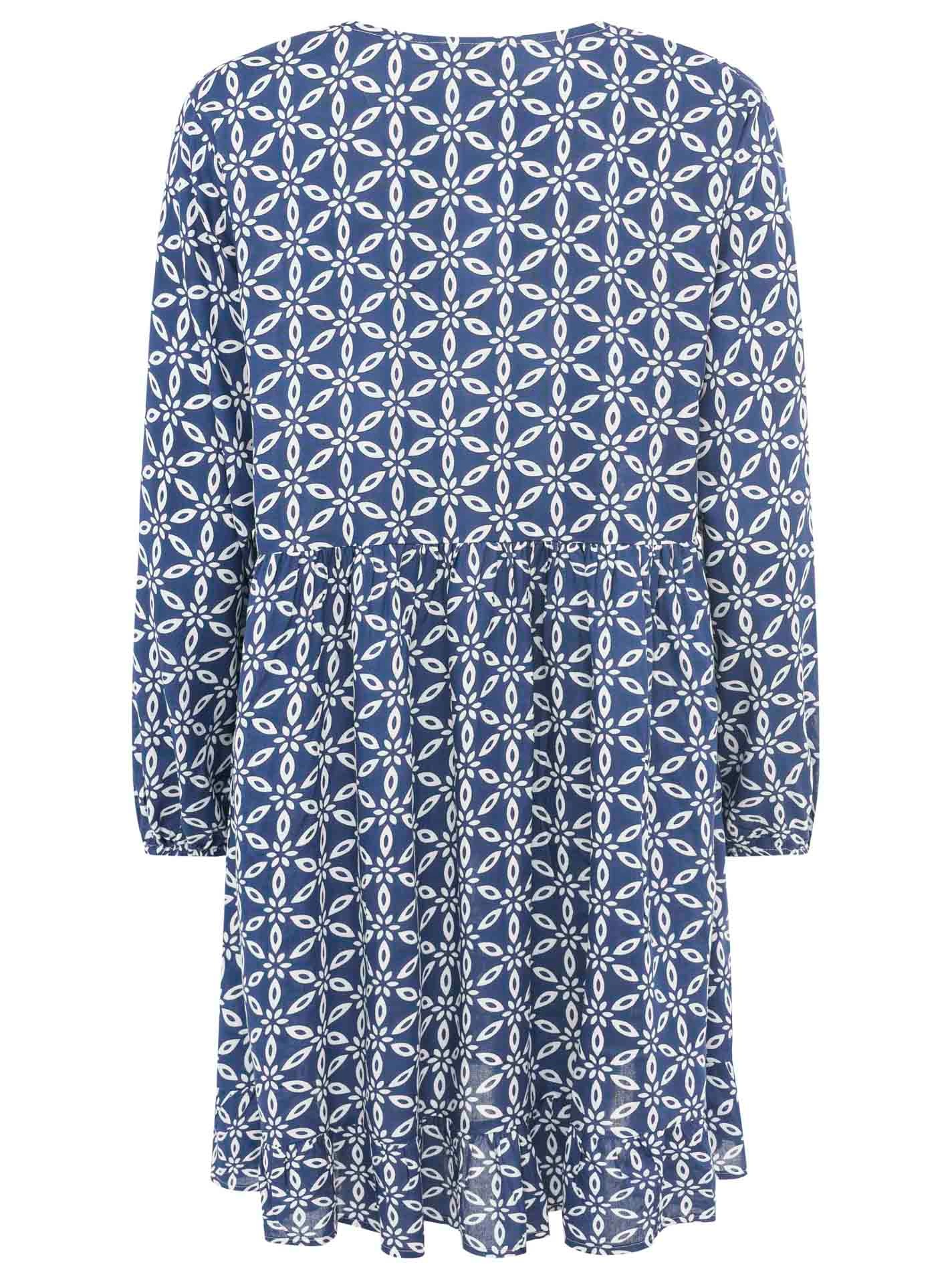Zwillingsherz Sommerkleid »"Stargazing"«, mit Muster, langen Ärmeln und Tasseln
