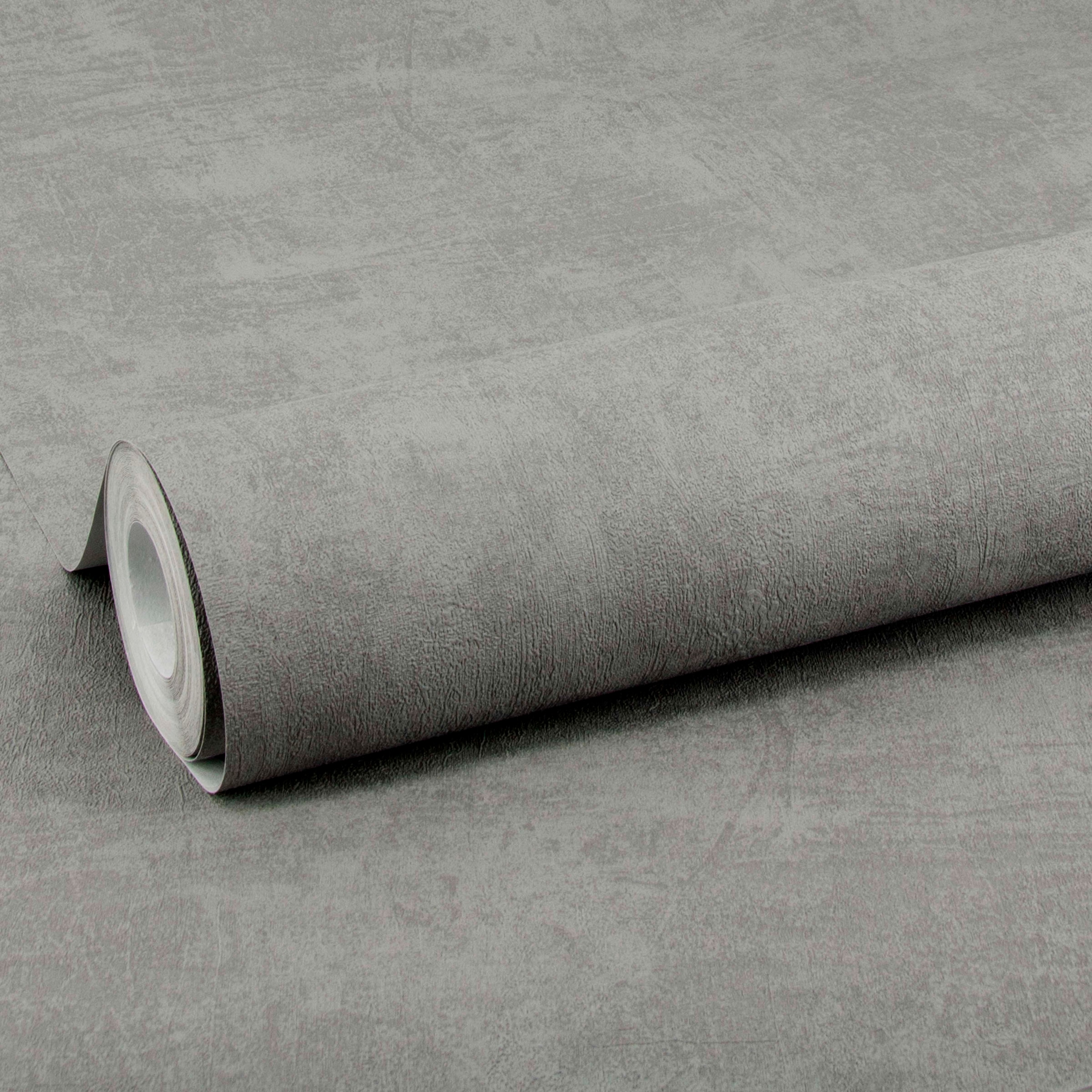 WOW Vliestapete »WOW Concrete Matt Grau Vliestapete«, Steinoptik, WOW Concrete Matt Grau Vliestapete