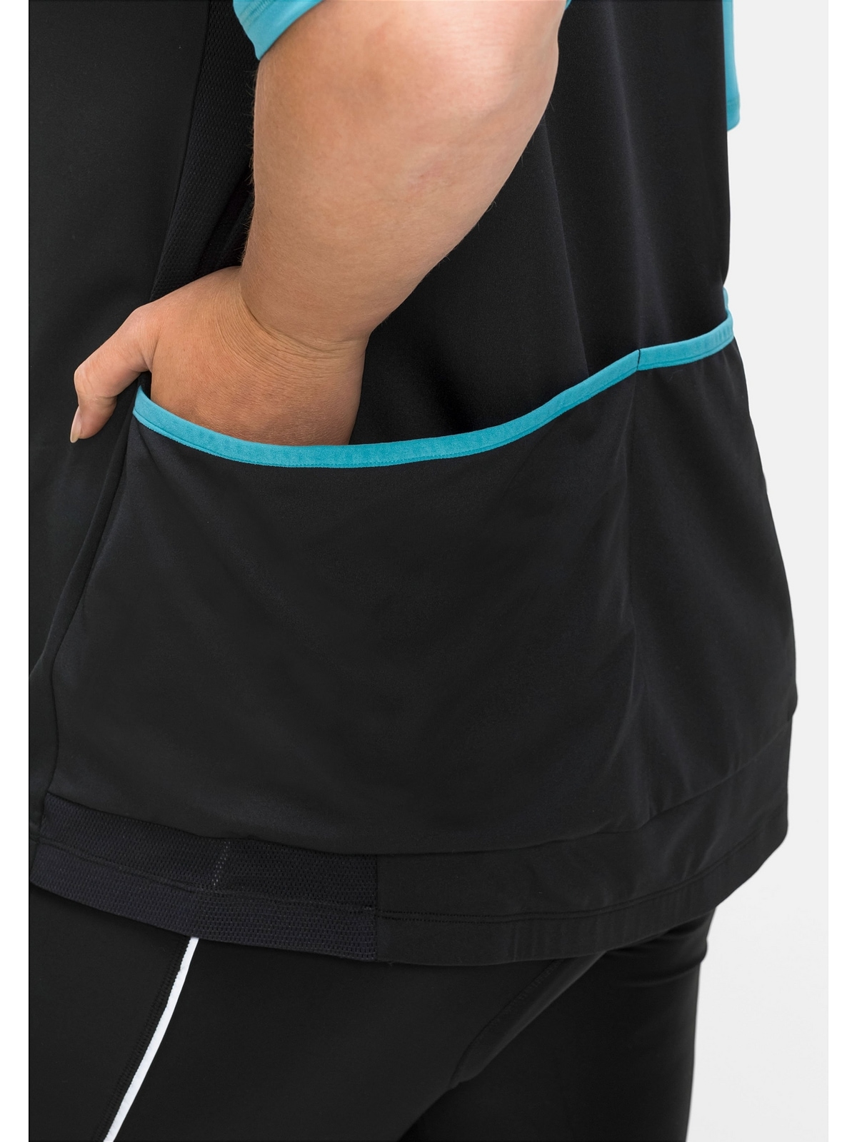 Sheego T-Shirt »Große Größen«, aus für | BAUR kaufen mit Meheinsatz Funktionsware