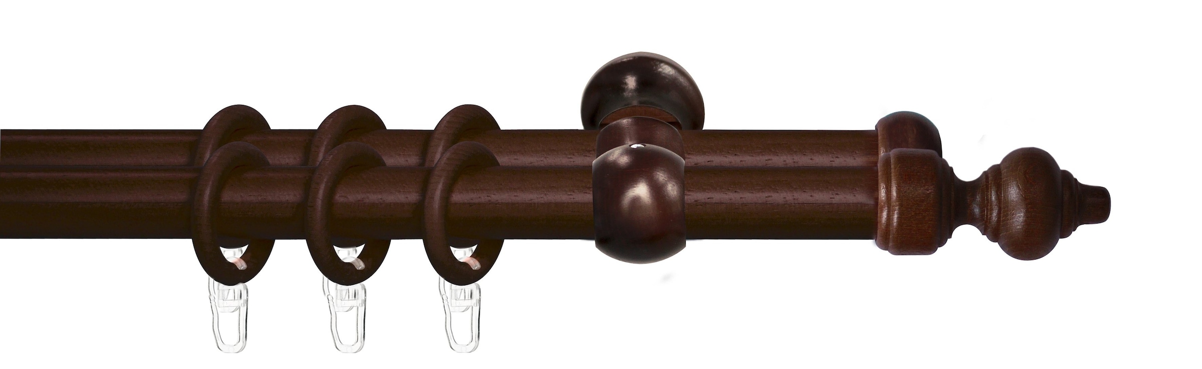 Good Life Gardinenstange "Trend" Ø 28 mm 2 läufig-läufig Fixmaß günstig online kaufen
