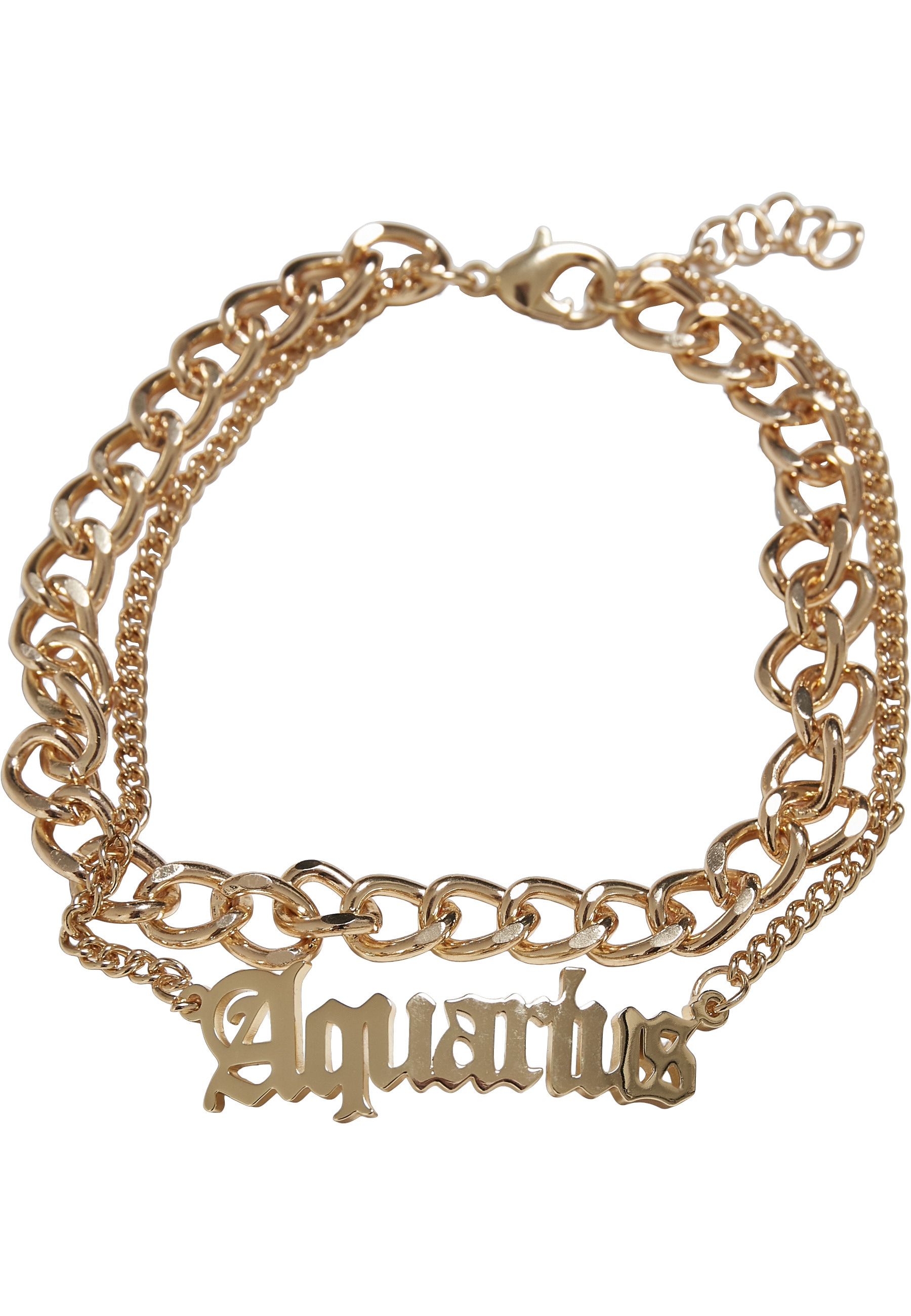 URBAN CLASSICS Edelstahlkette »Urban Classics Unisex Zodiac Golden Anklet«