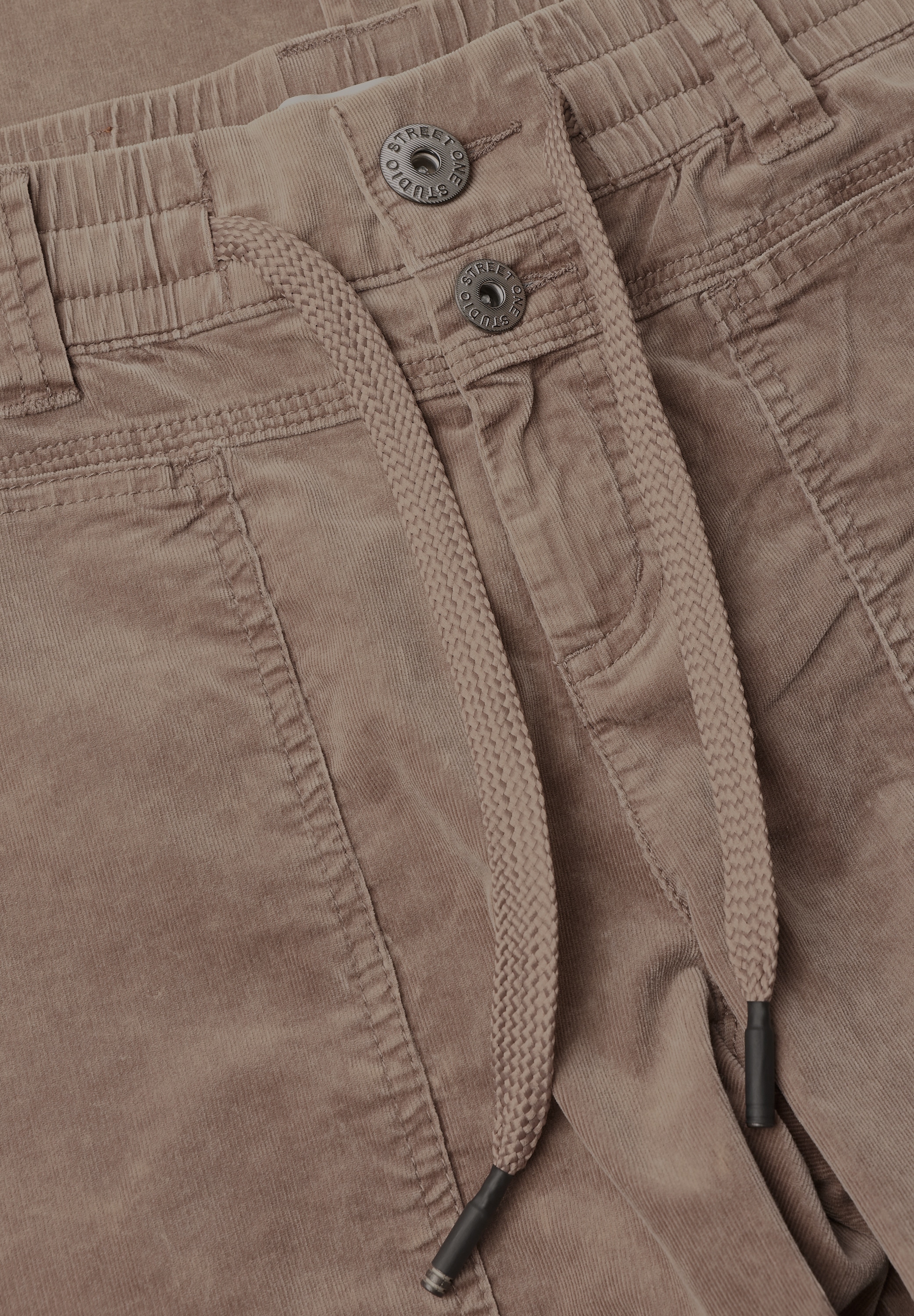 STREET ONE STUDIO Cordhose  mit Elastikbund
