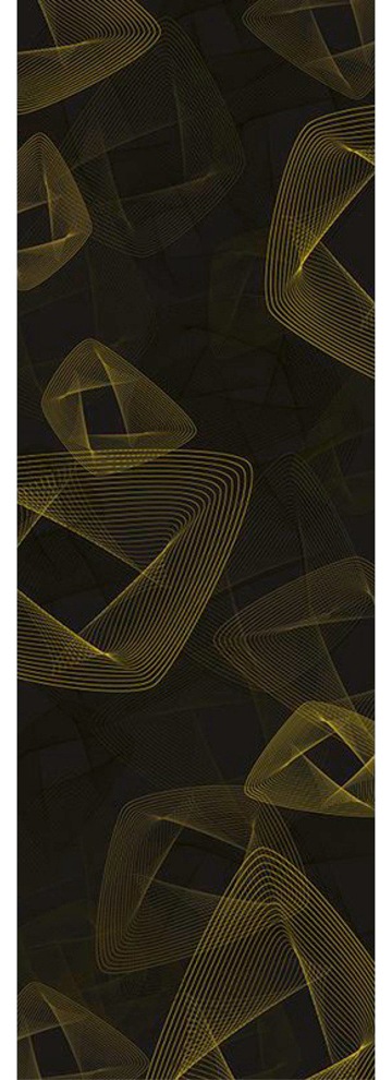 Fototapete »Golden Glow Dark«, Grafik Tapete Grafisch Schwarz Gold Fototapete Panel...
