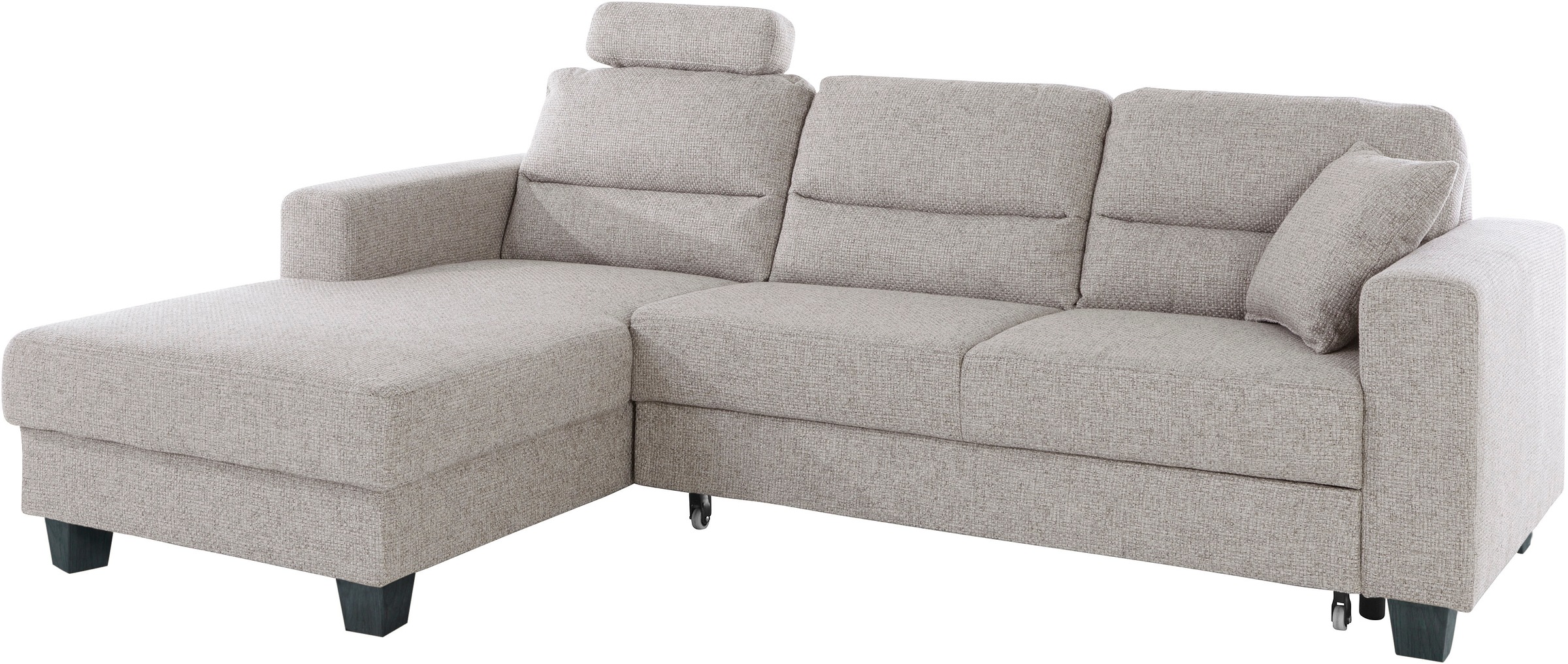TRENDMANUFAKTUR Ecksofa »Chamber, zeitlos und modern, hoher Sitzkomfort, L-Form«, wahlweise mit Schlaffunktion