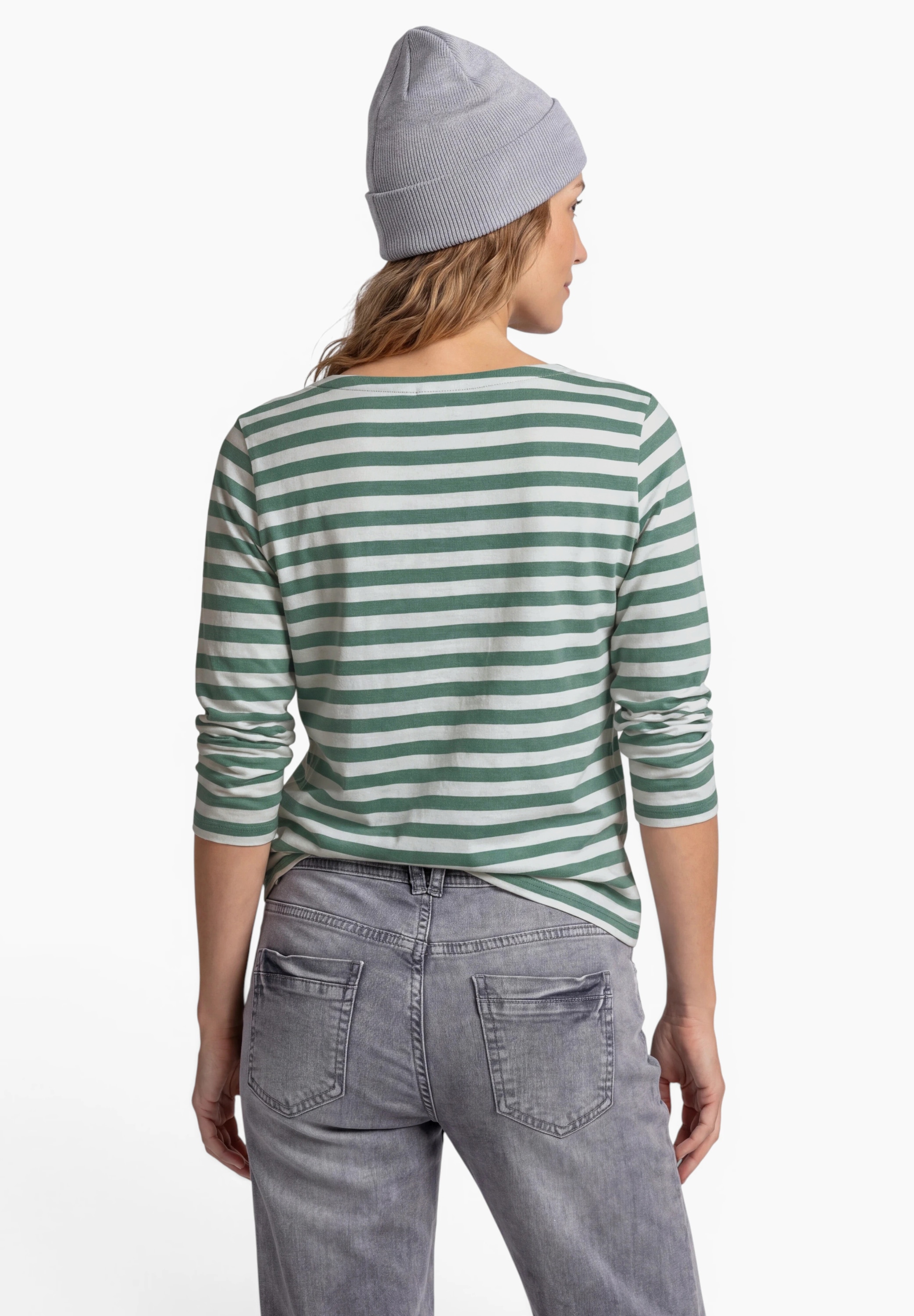 Cecil Langarmshirt aus reiner Baumwolle