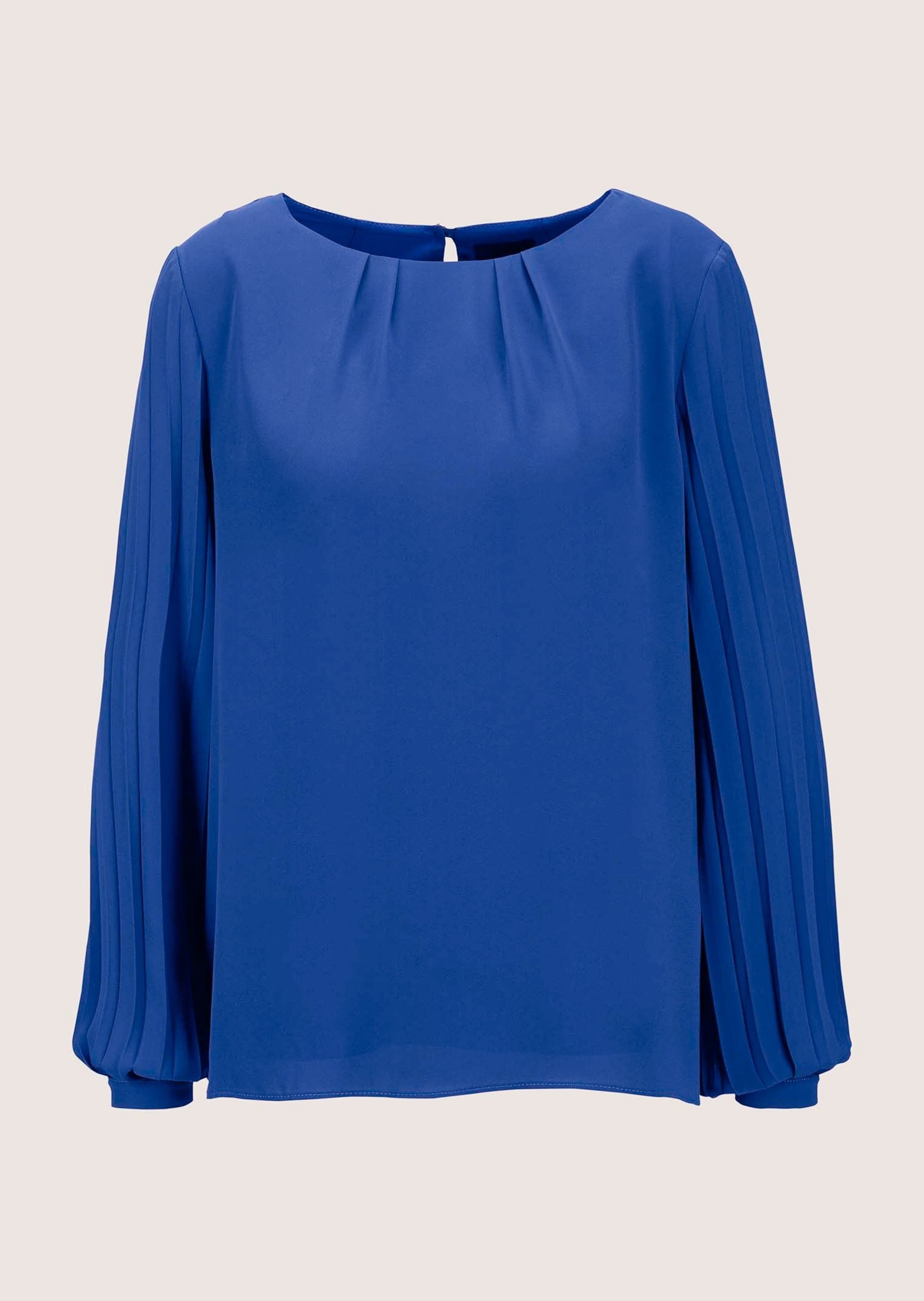 MADELEINE Langarmbluse "Bluse Edle Schlupfbluse mit Plissee-Ärmeln"