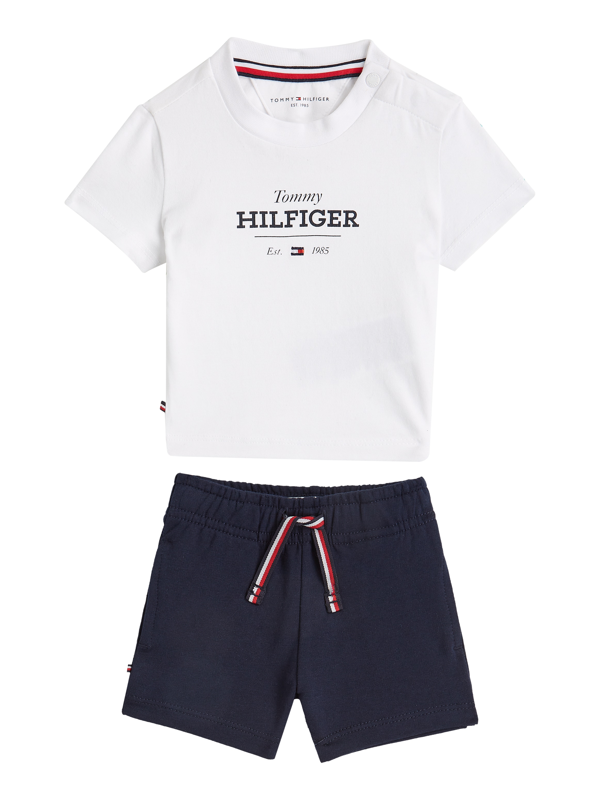 Tommy Hilfiger Shirt & Shorts »MONOTYPE TEE AND SHORT SET«, mit Logo