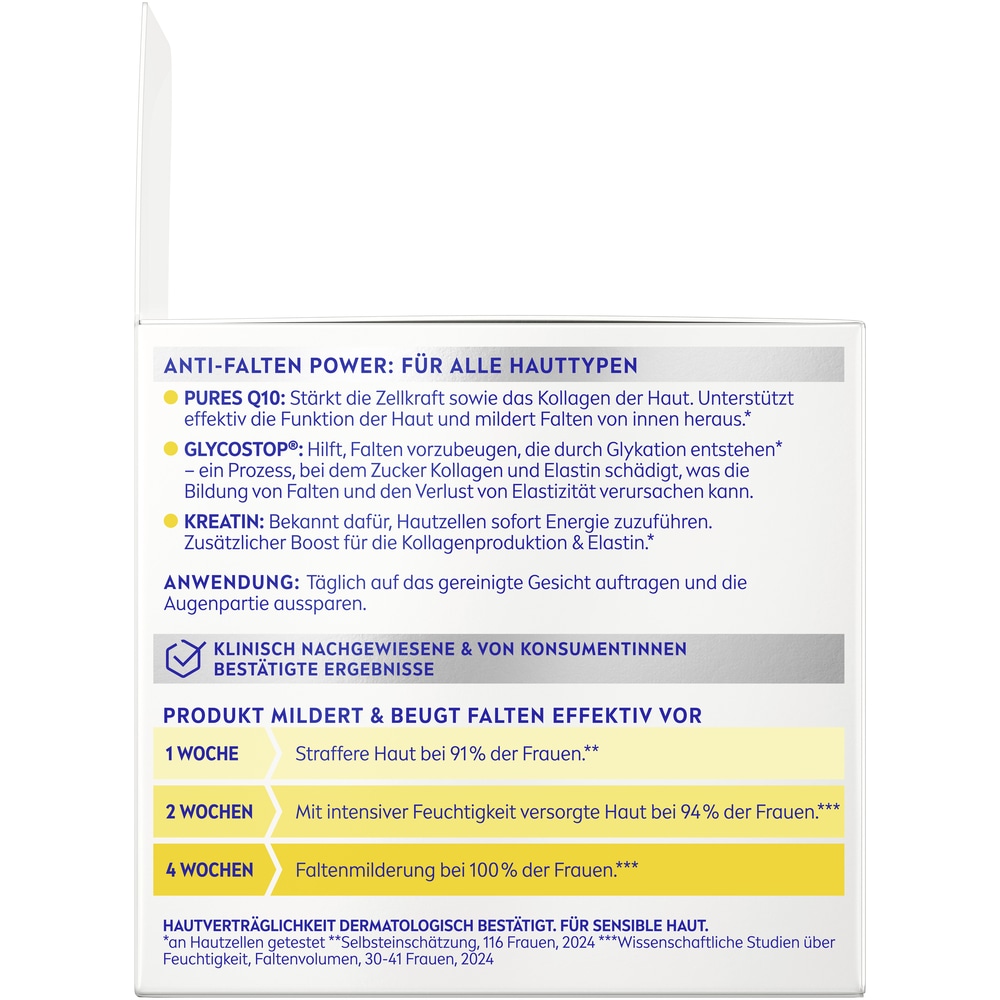 Nivea Tagescreme »Q10 Anti-Falten Power Extra Straffende Tagespflege LSF 15« schützt Hautzellen vor freien Radikalen & Umwelteinflüssen