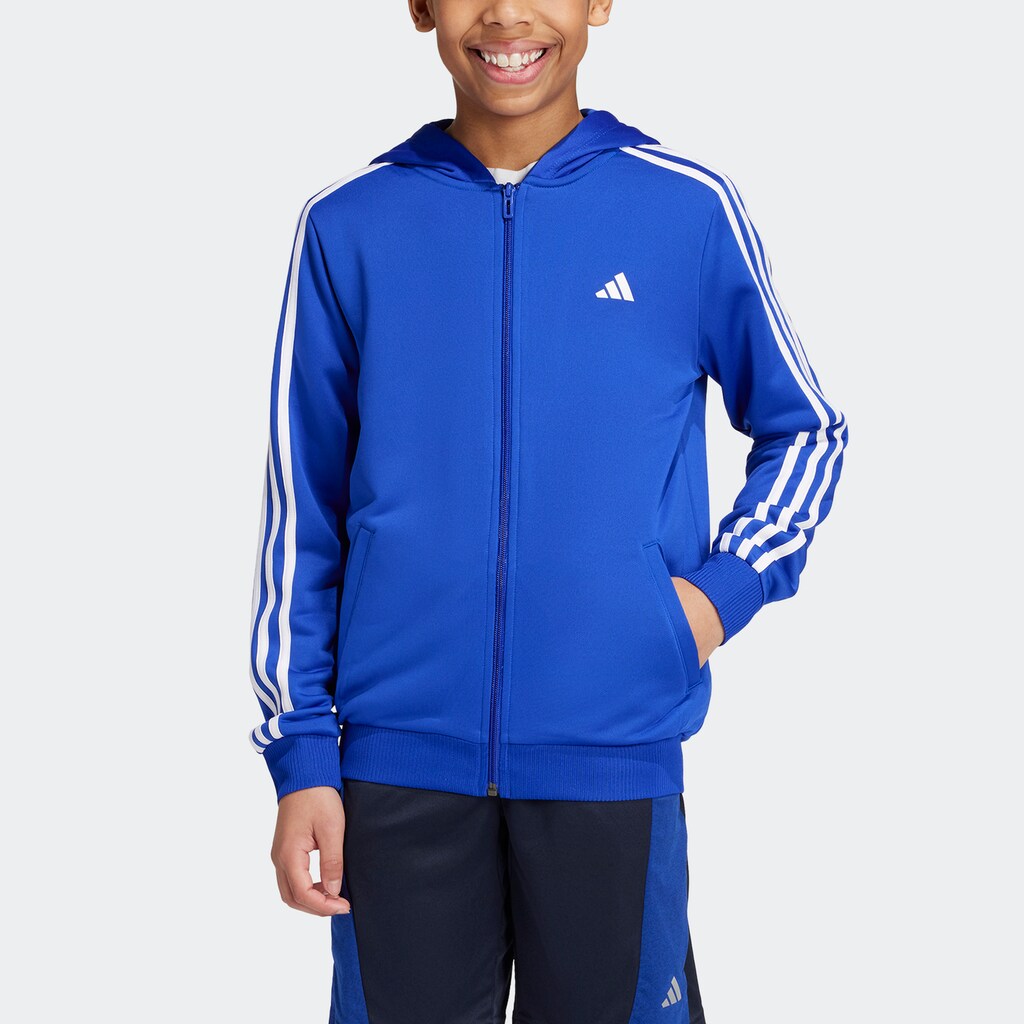 adidas Sportswear Trainingsjacke »TRAIN ESSENTIALS AEROREADY 3STREIFEN REGULARFIT KAPUZENJACKE«