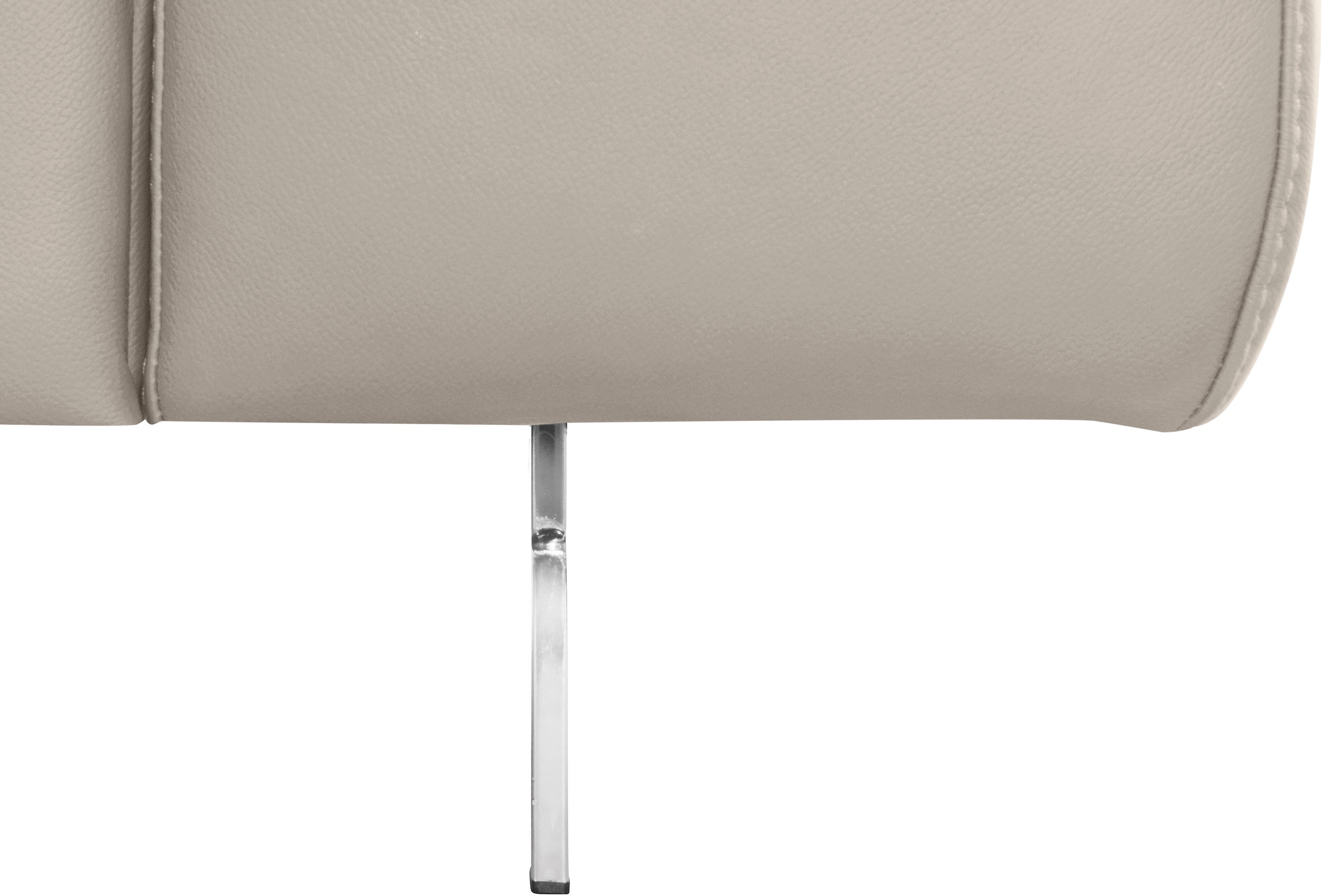 COTTA Ecksofa »Chef L-Form«, mit Kopfteilverstellung, edle Metallkufen, wahlweise mit Bettfunktion