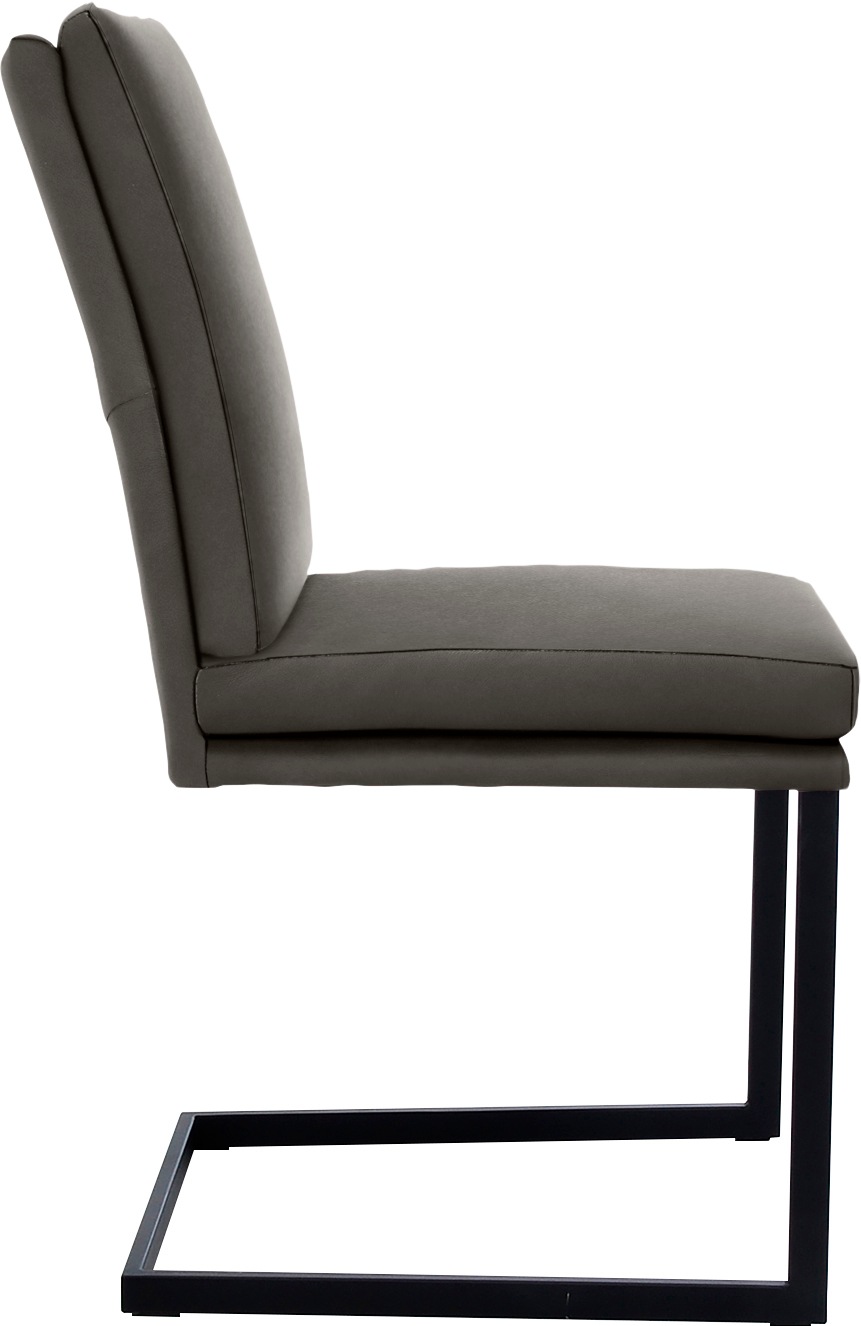 Thumbnail - K+W Komfort & Wohnen Freischwinger () stabiles Hochkantrohr, Untergestell in Edelstahloptik oder schwarz