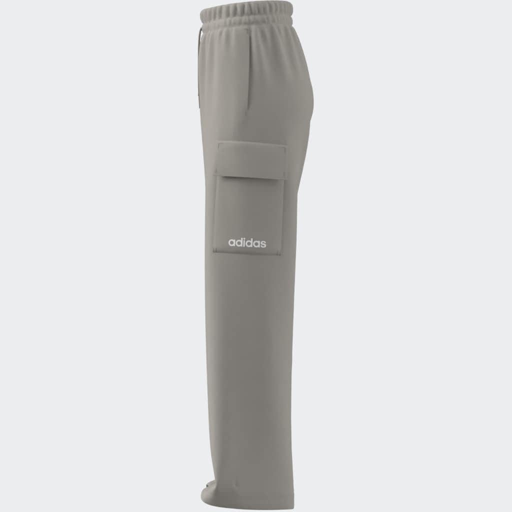 adidas Sportswear Sporthose »W LIN FL CARGO«, (1 tlg.), Cargohose mit flauschiger Innenseite, regulär geschnitten, hoher Bund