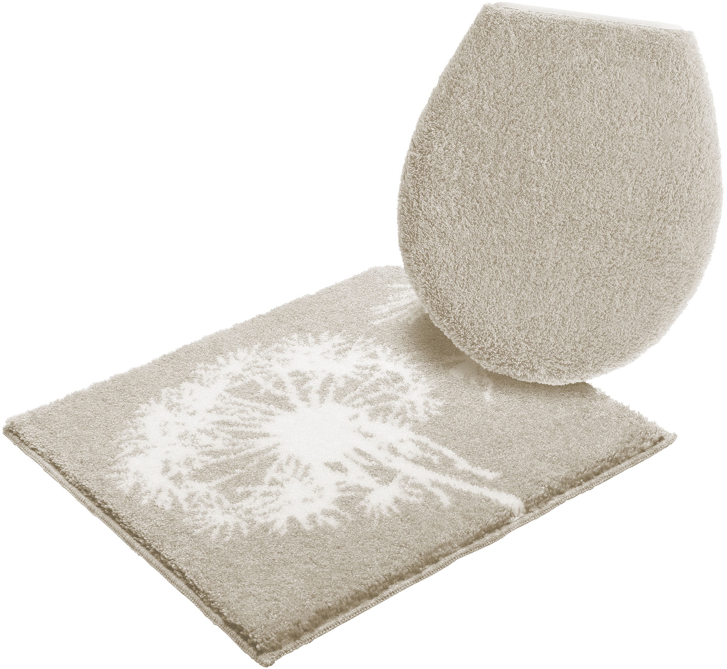 Grund Badematte "Pusteblume, Badvorleger, Badezimmer Teppich, sehr weich" H günstig online kaufen