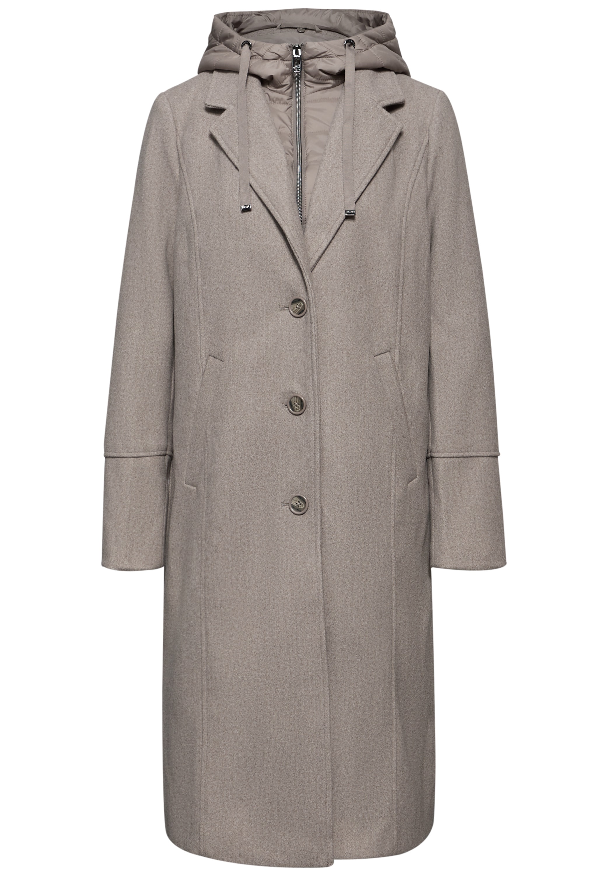 STREET ONE Langmantel , mit Kapuze mit Tunnelzugband
