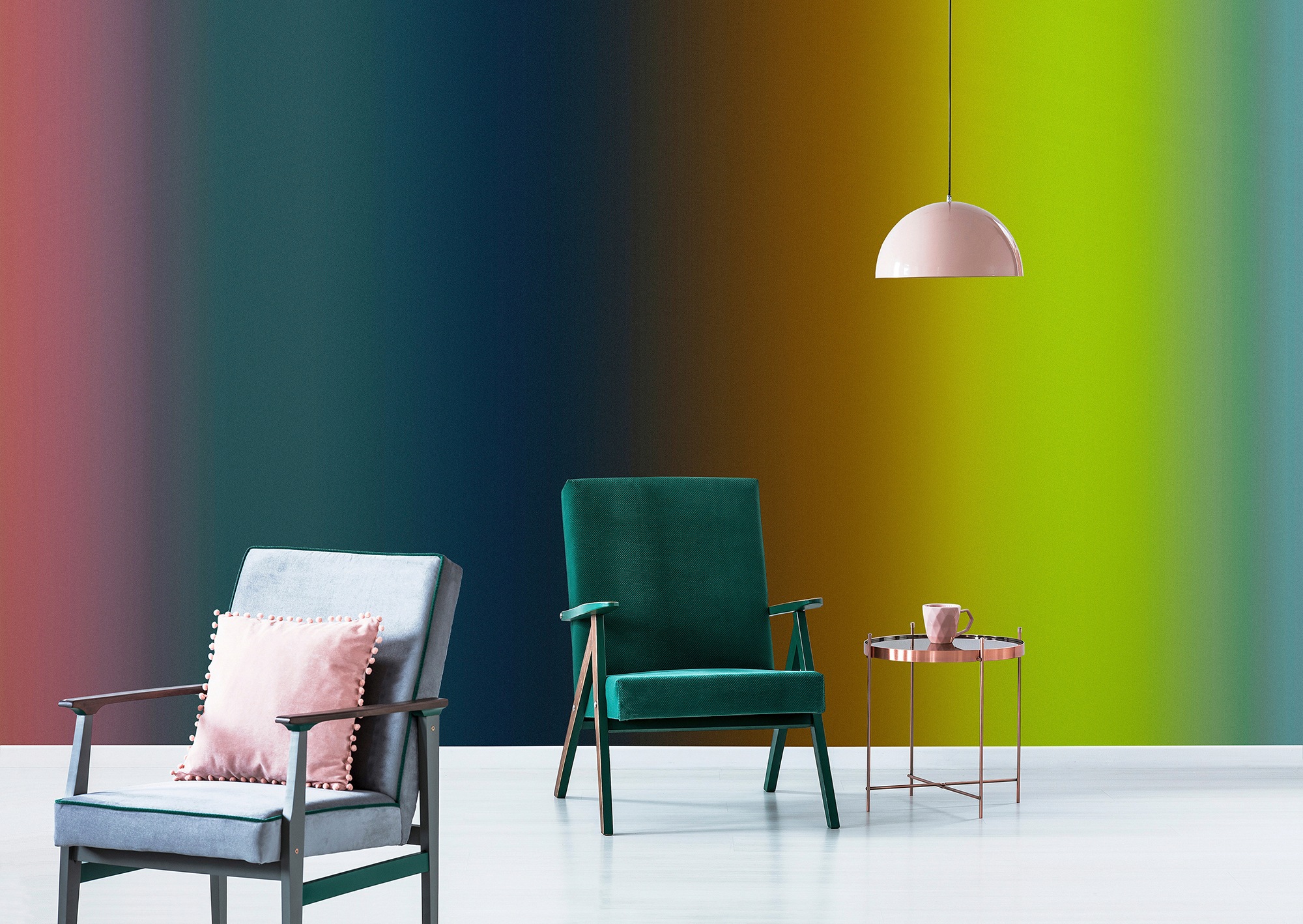living walls Fototapete "Walls by Patel Over The Rainbow" glatt Vlies, Wand günstig online kaufen