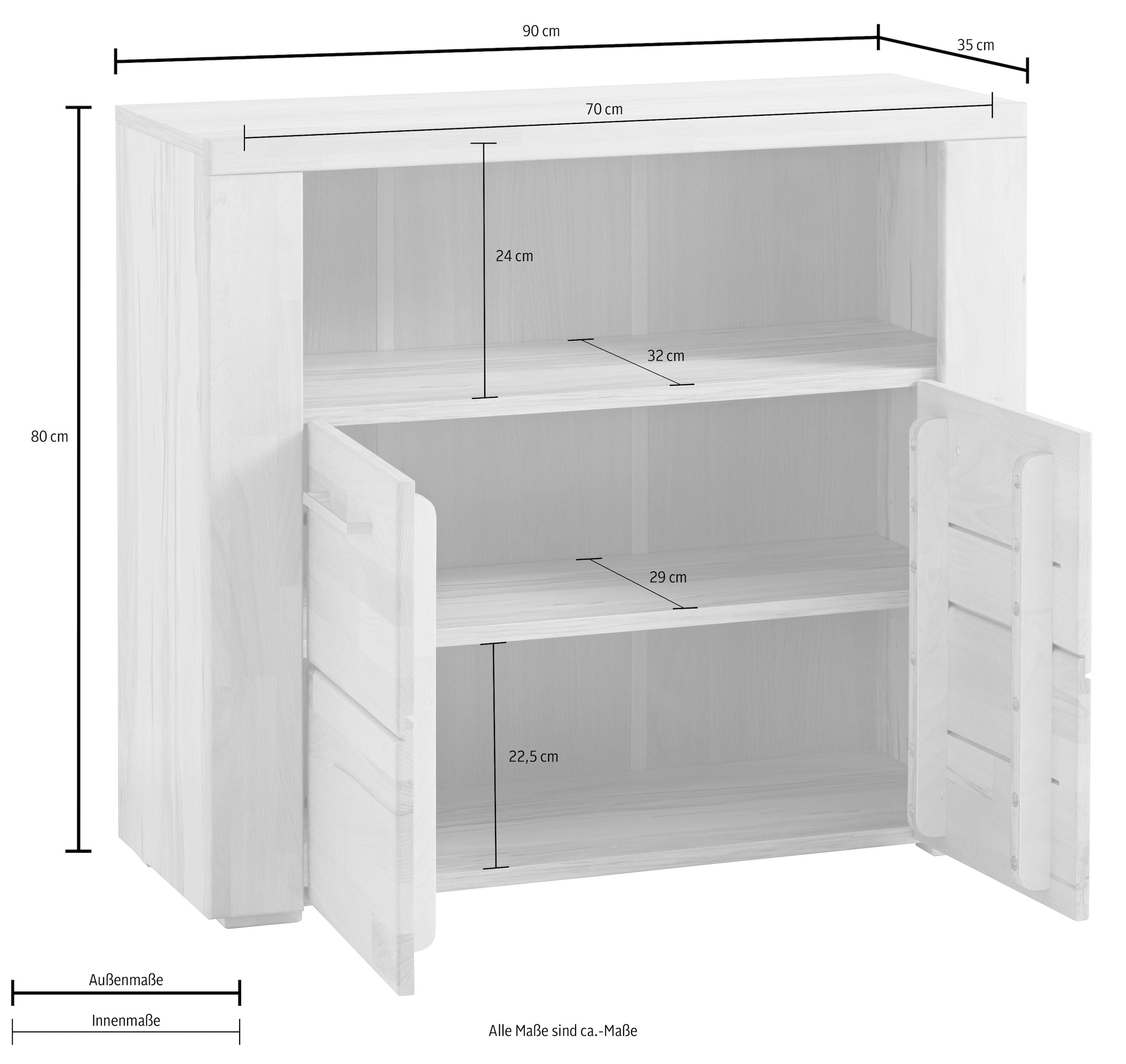 Home affaire Kommode »Celle«, Breite 90cm