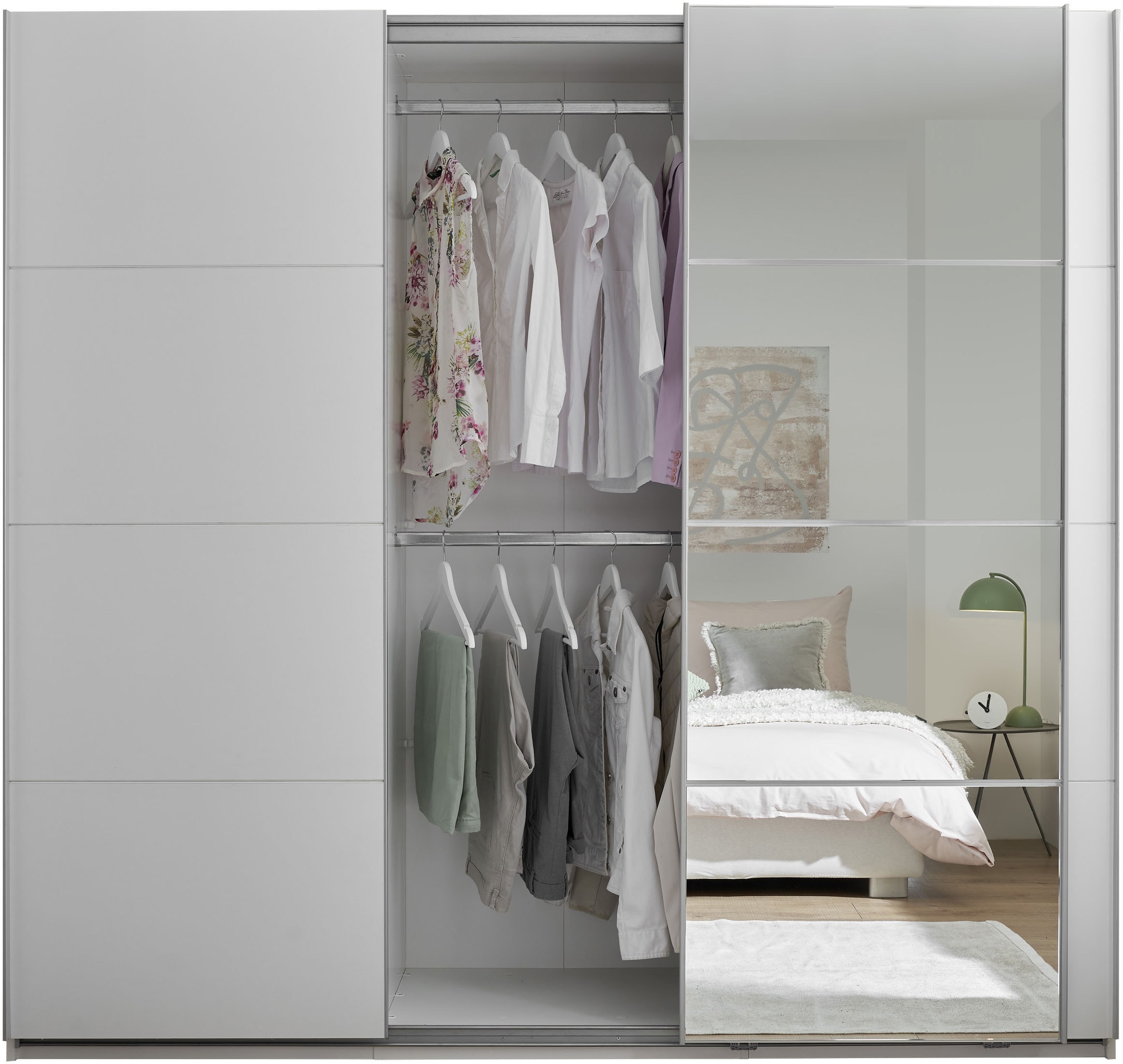 Schlafkontor Schwebetürenschrank »Carano Kleiderschrank, Schiebetürenschrank mit Spiegeltür«